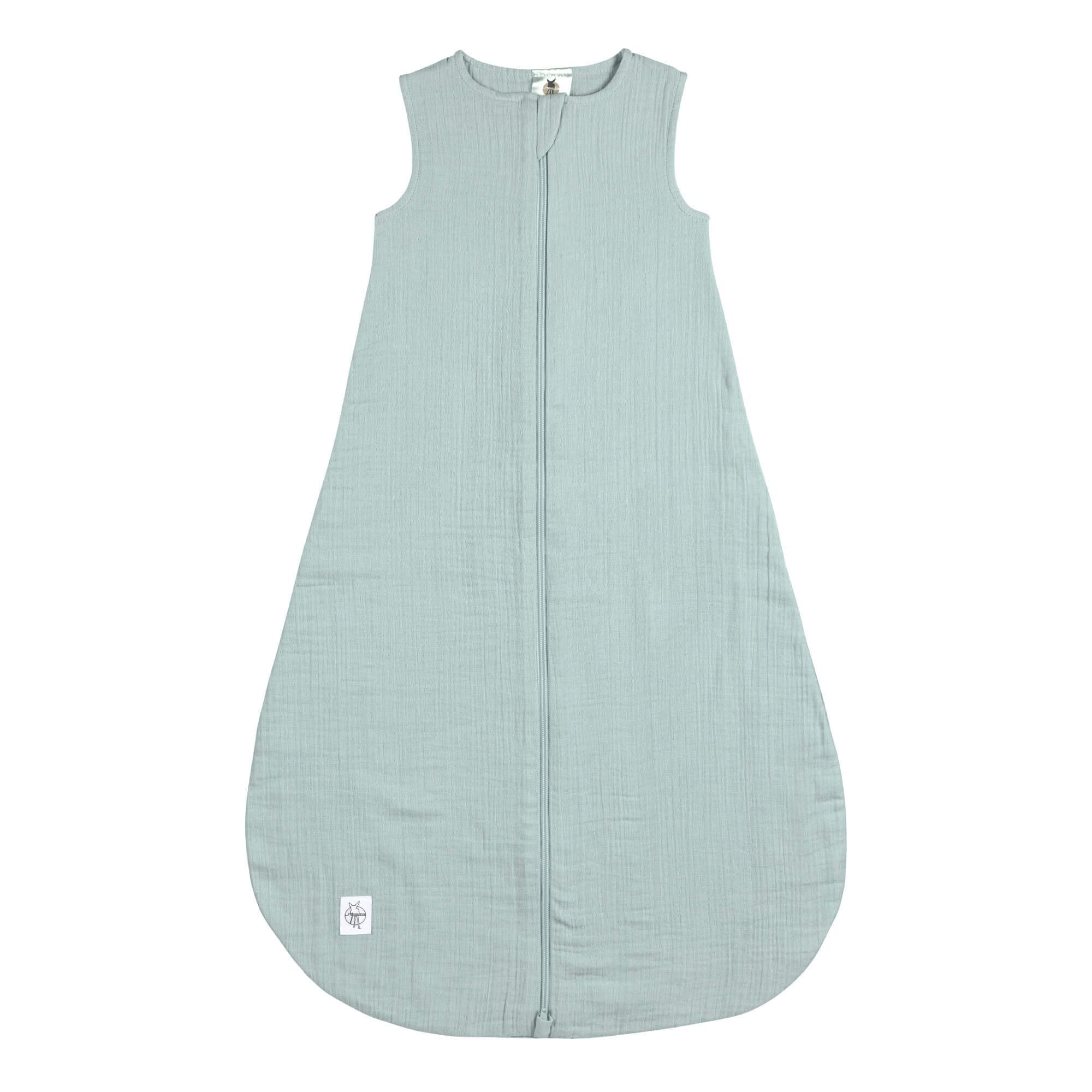 Lässig Muslin Baby Sleeping Bag GOTS silver grey