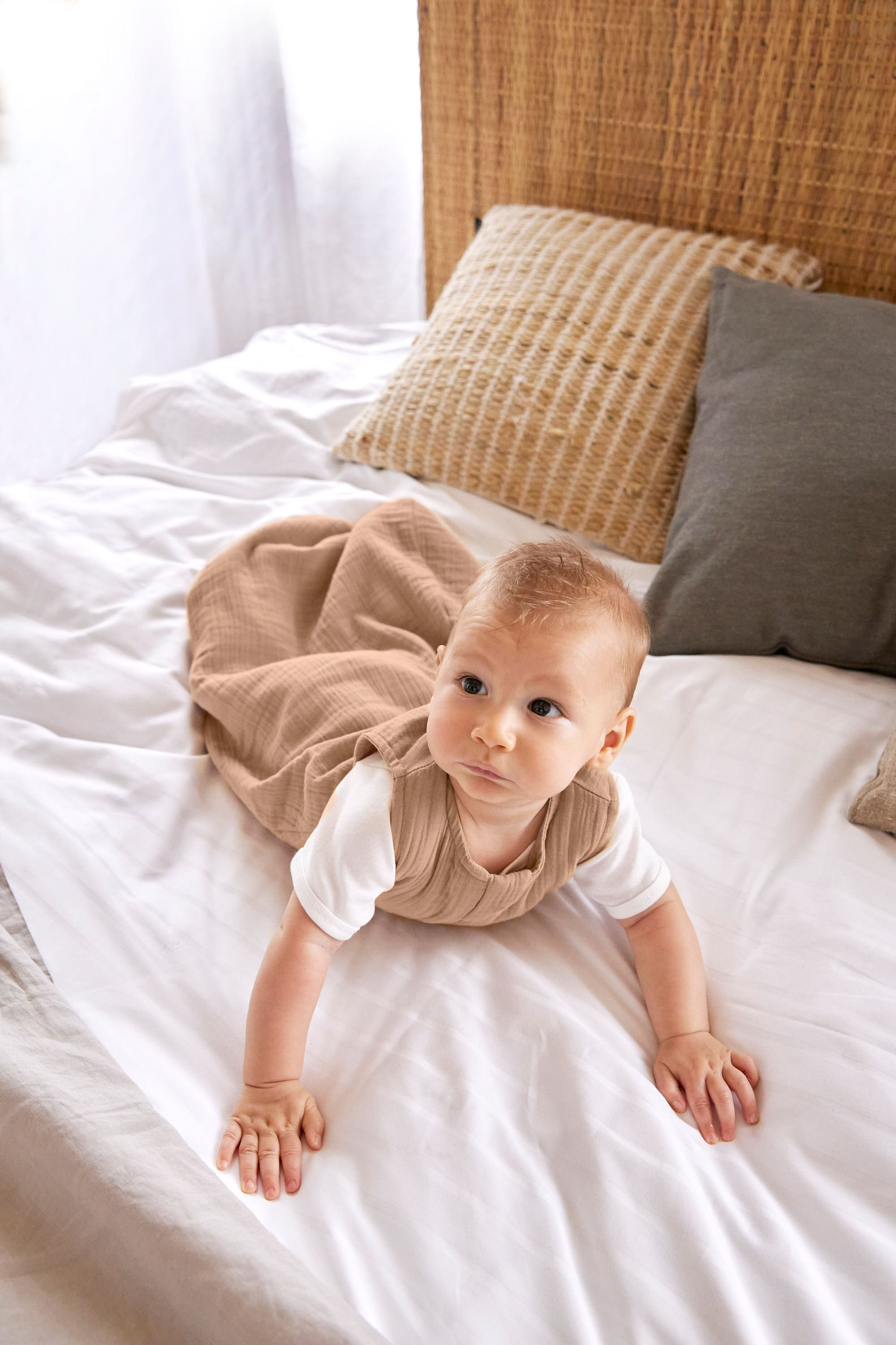 Lässig Muslin Baby Sleeping Bag GOTS maple - 3