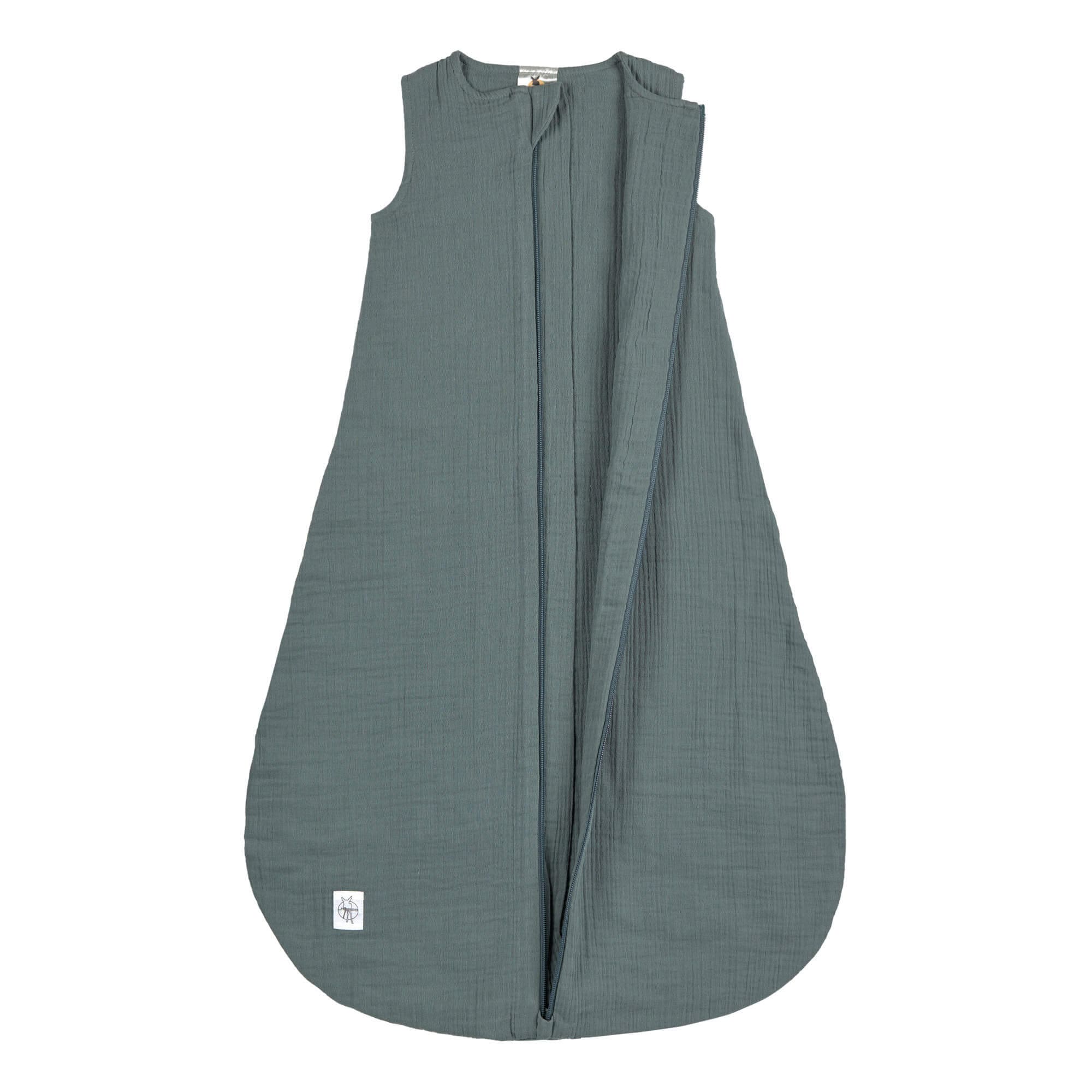 Lässig Muslin Baby Sleeping Bag GOTS petrol green - 2
