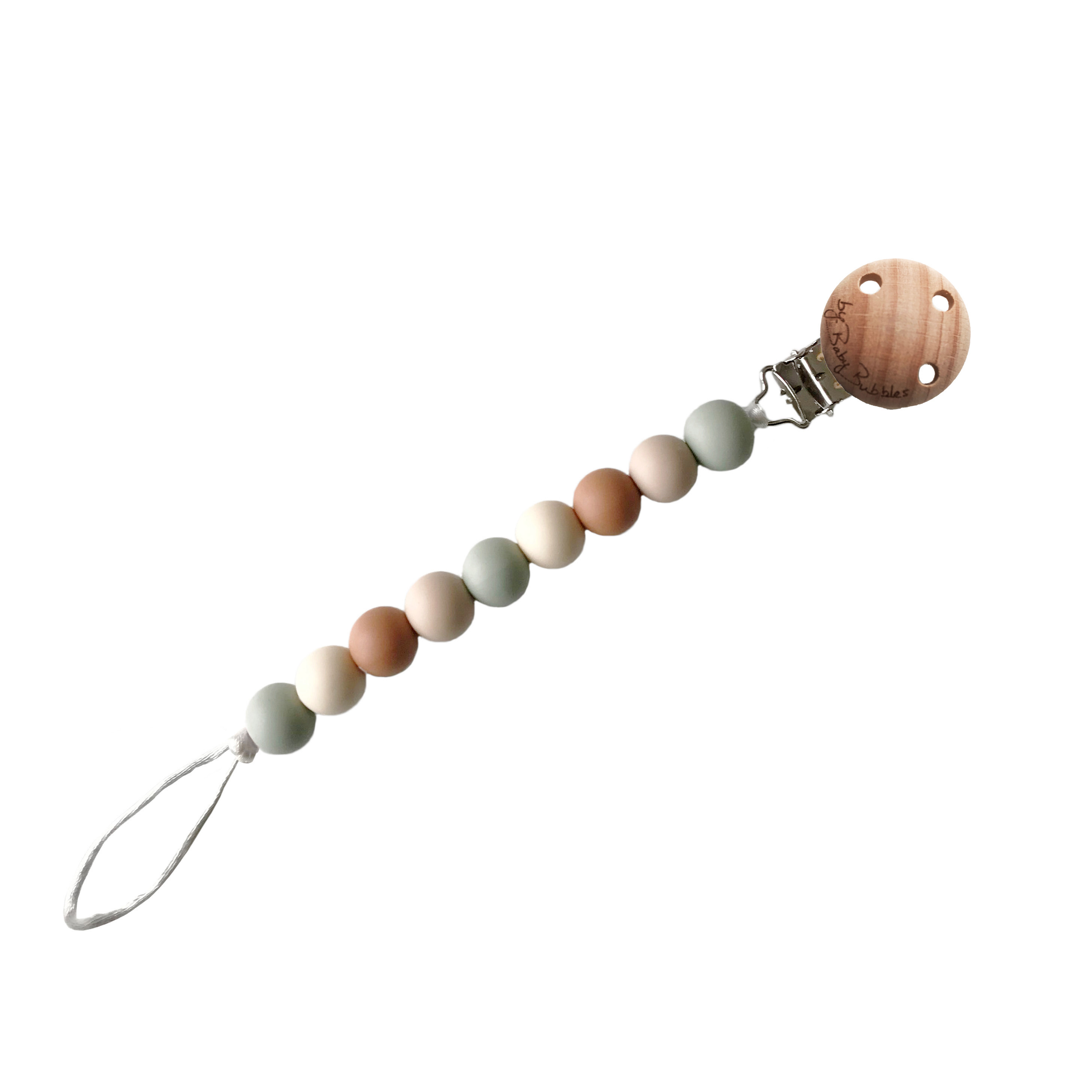 By Baby Bubbles Pacifier Clips Earthy - 2
