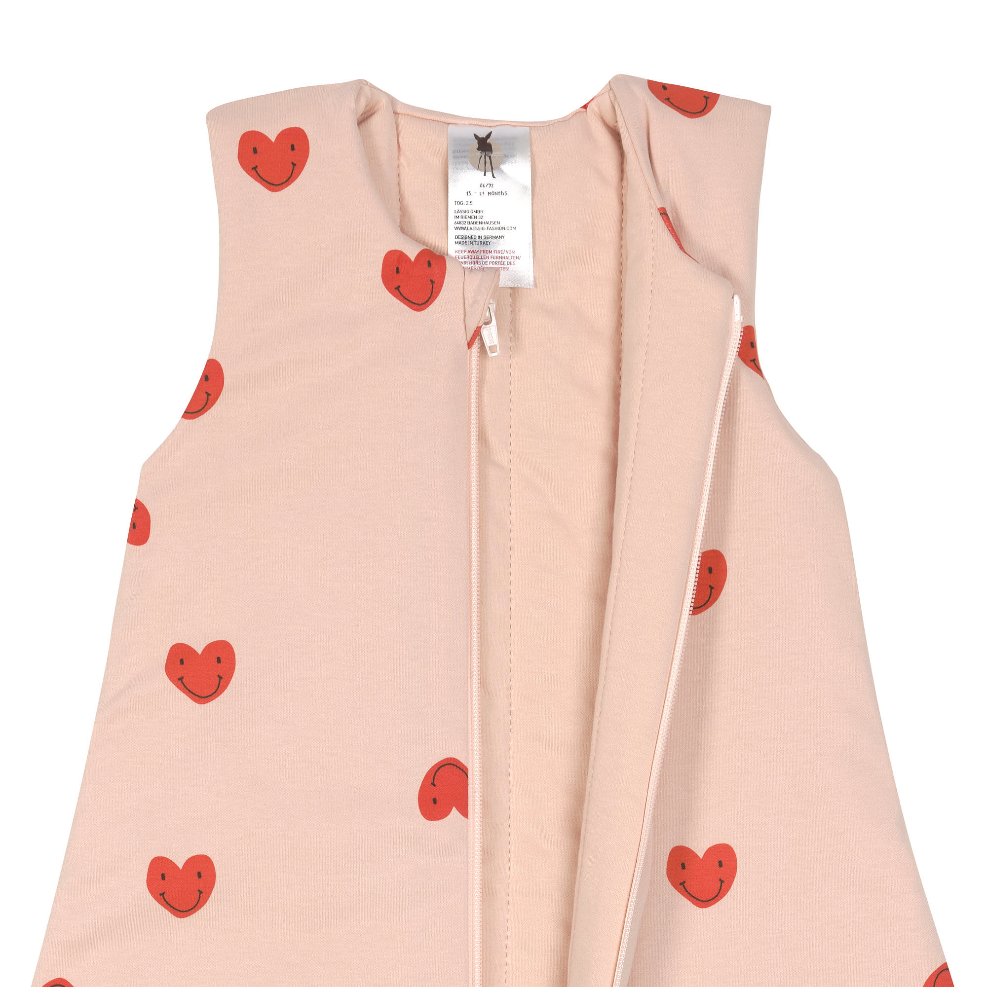 Lässig Sleeping Jumper Interlock Heart peach rose - 2