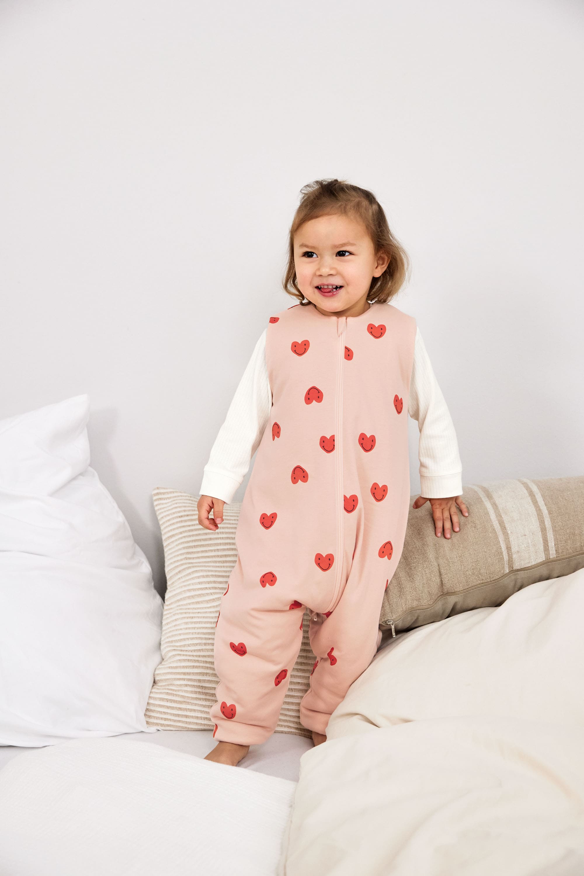 Lässig Sleeping Jumper Interlock Heart peach rose - 3