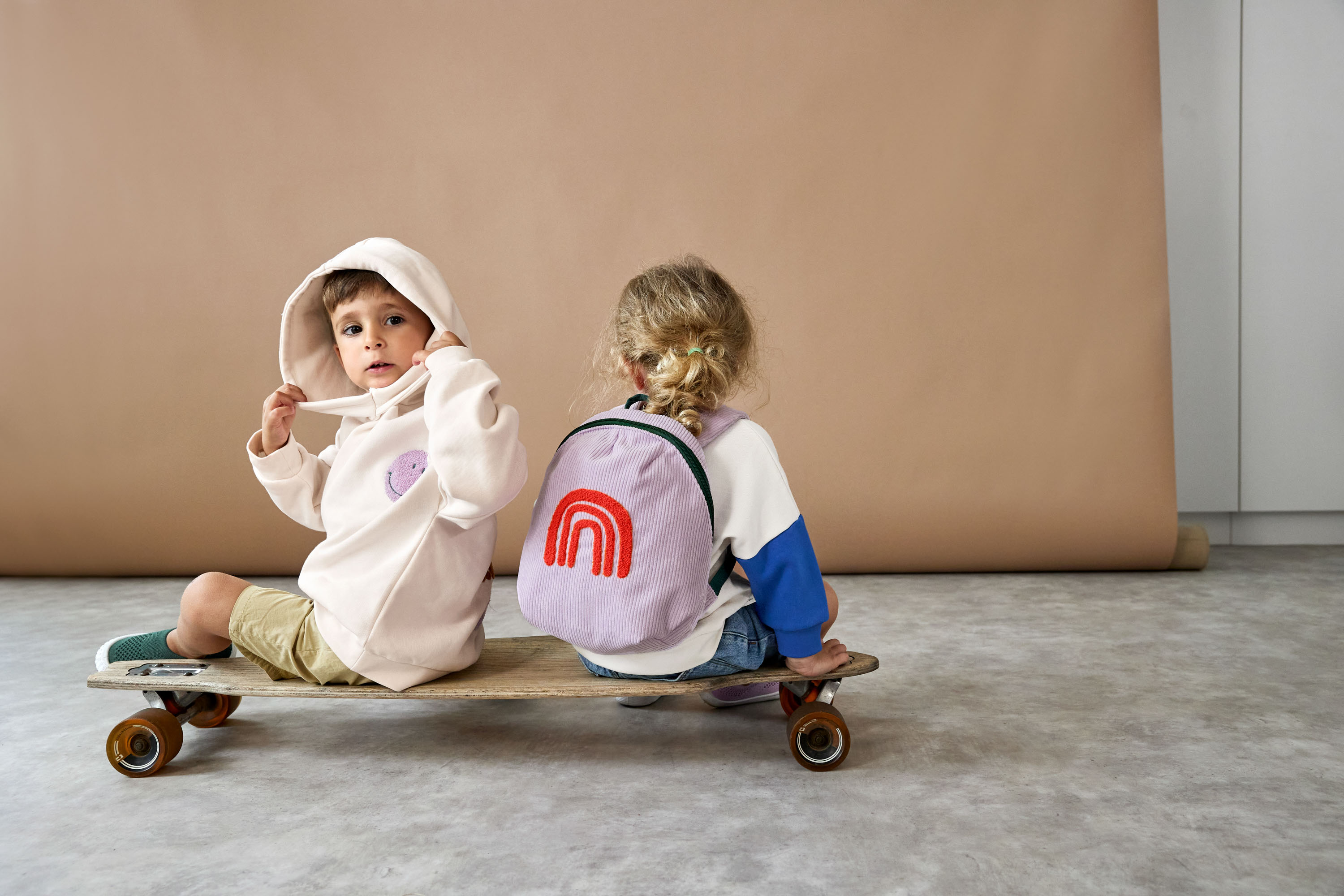 Lässig Kids Hoodie GOTS Little Gang Smile milky - 5