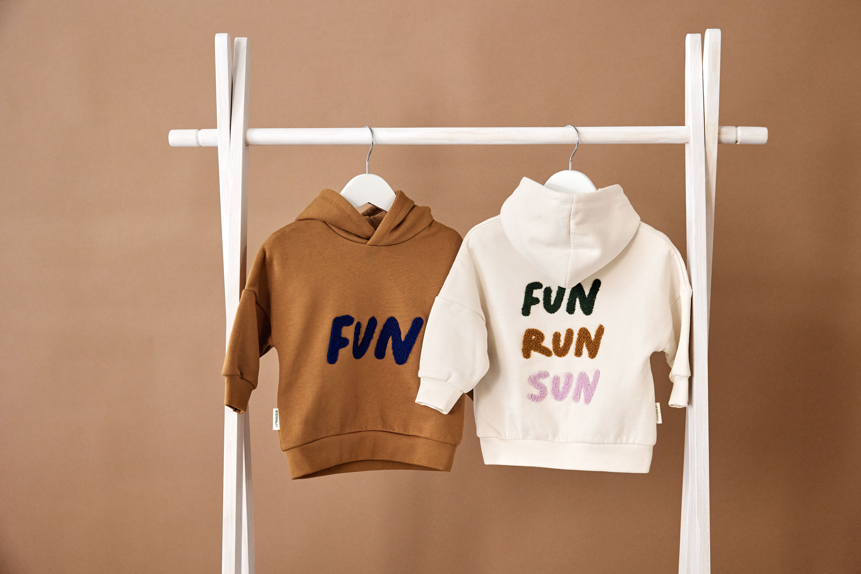 Lässig Kids Hoodie GOTS Little Gang Fun caramel - 9