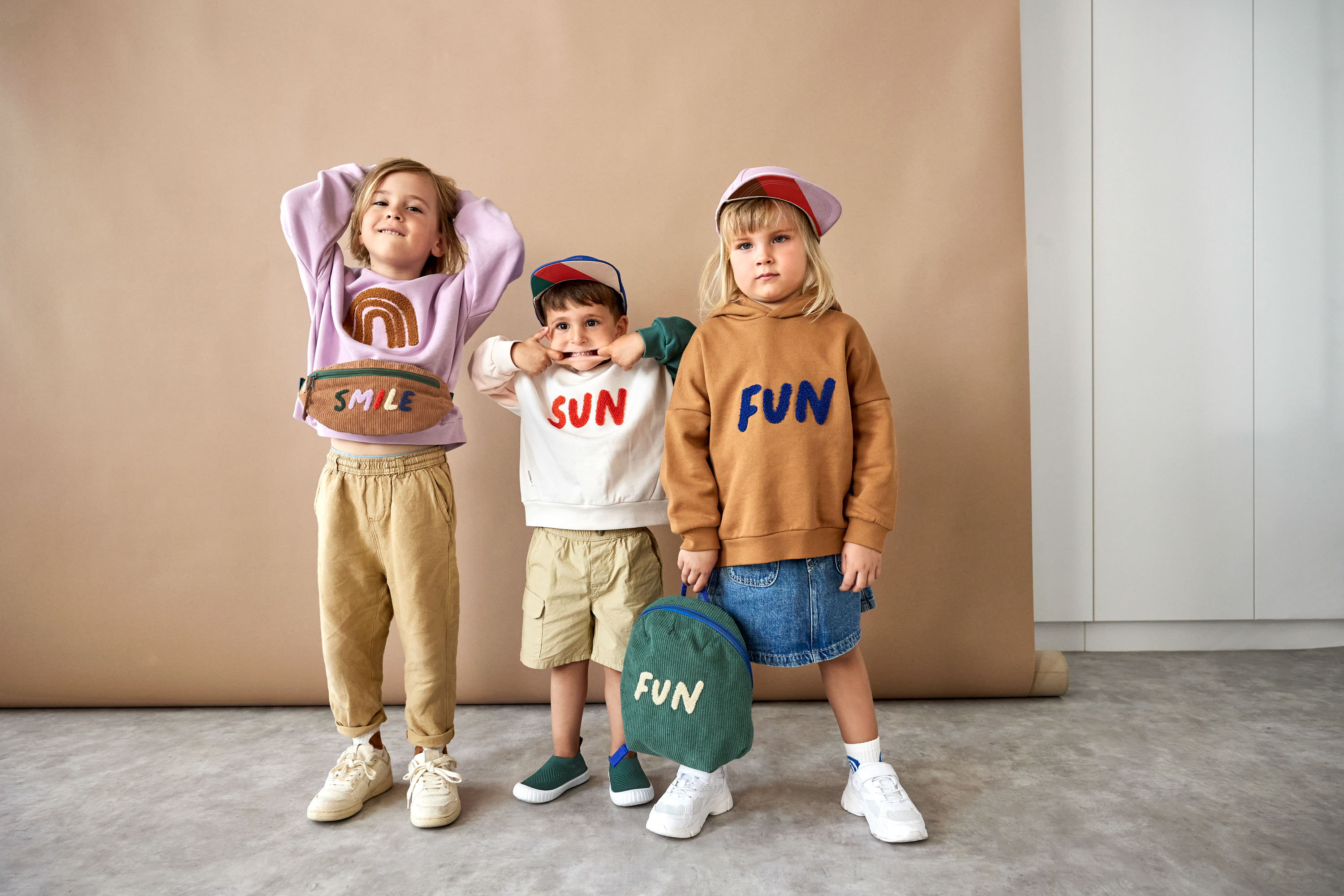 Lässig Kids Hoodie GOTS Little Gang Fun caramel - 7