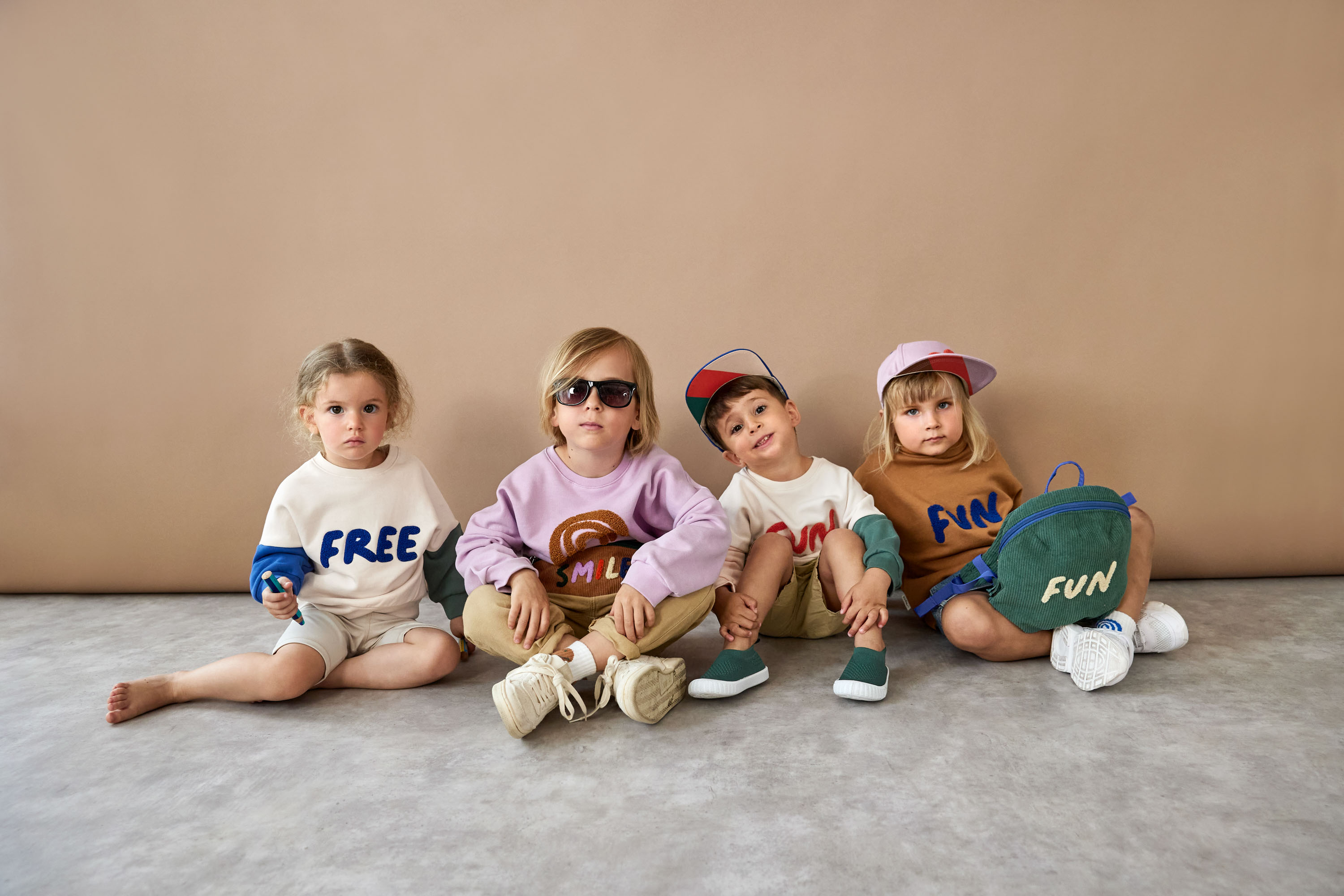 Lässig Kids Sweater GOTS Little Gang Rainbow lilac - 5