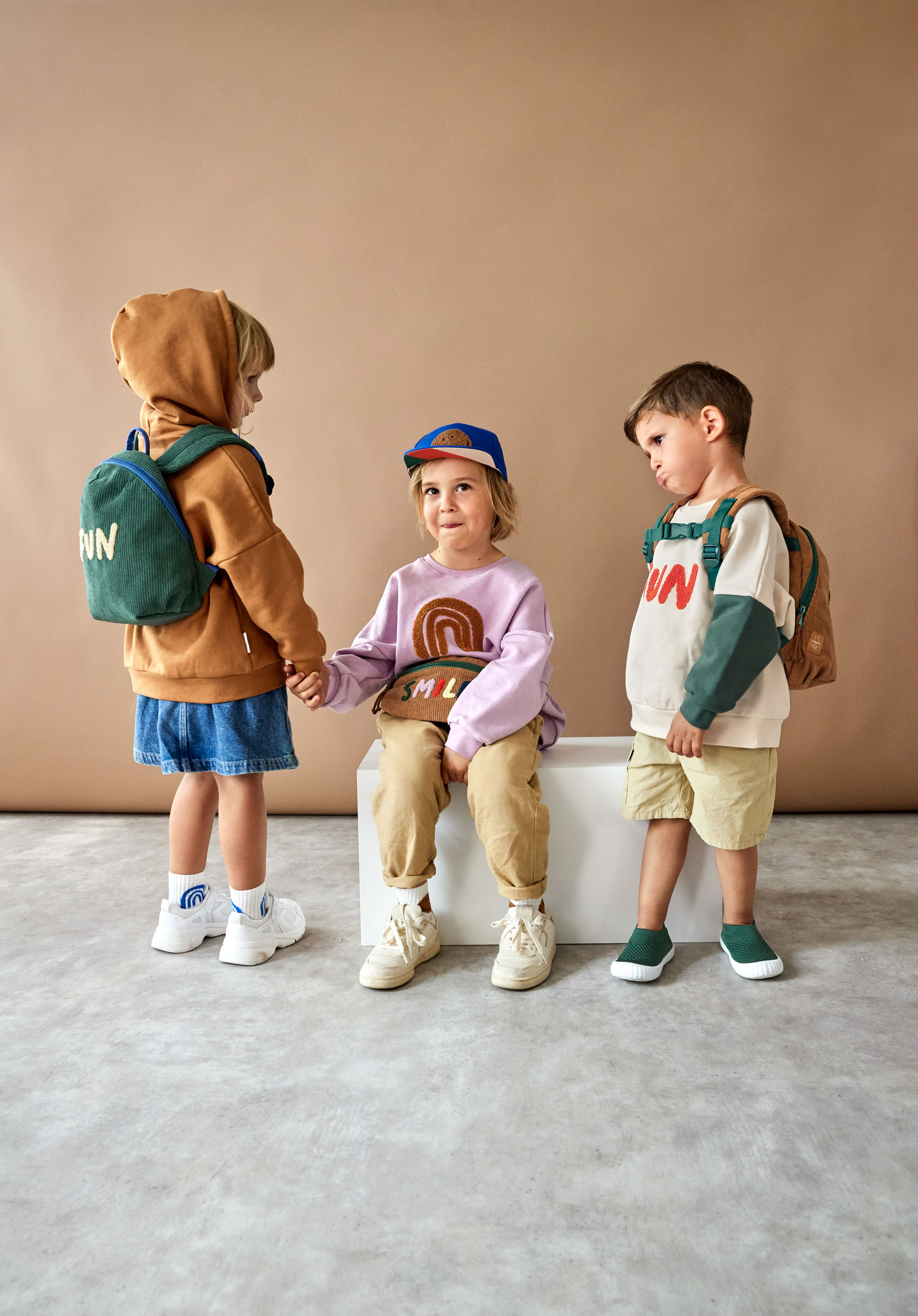 Lässig Kids Sweater GOTS Little Gang Rainbow lilac - 10