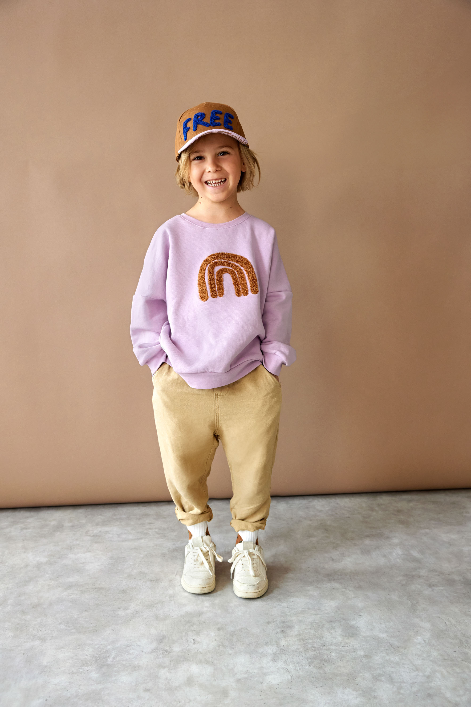 Lässig Kids Sweater GOTS Little Gang Rainbow lilac - 11