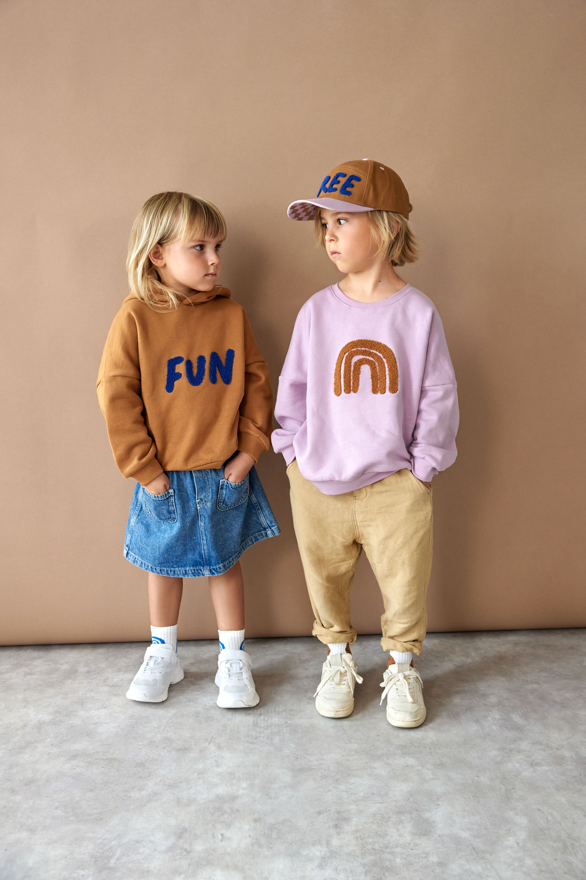 Lässig Kids Sweater GOTS Little Gang Rainbow lilac - 6