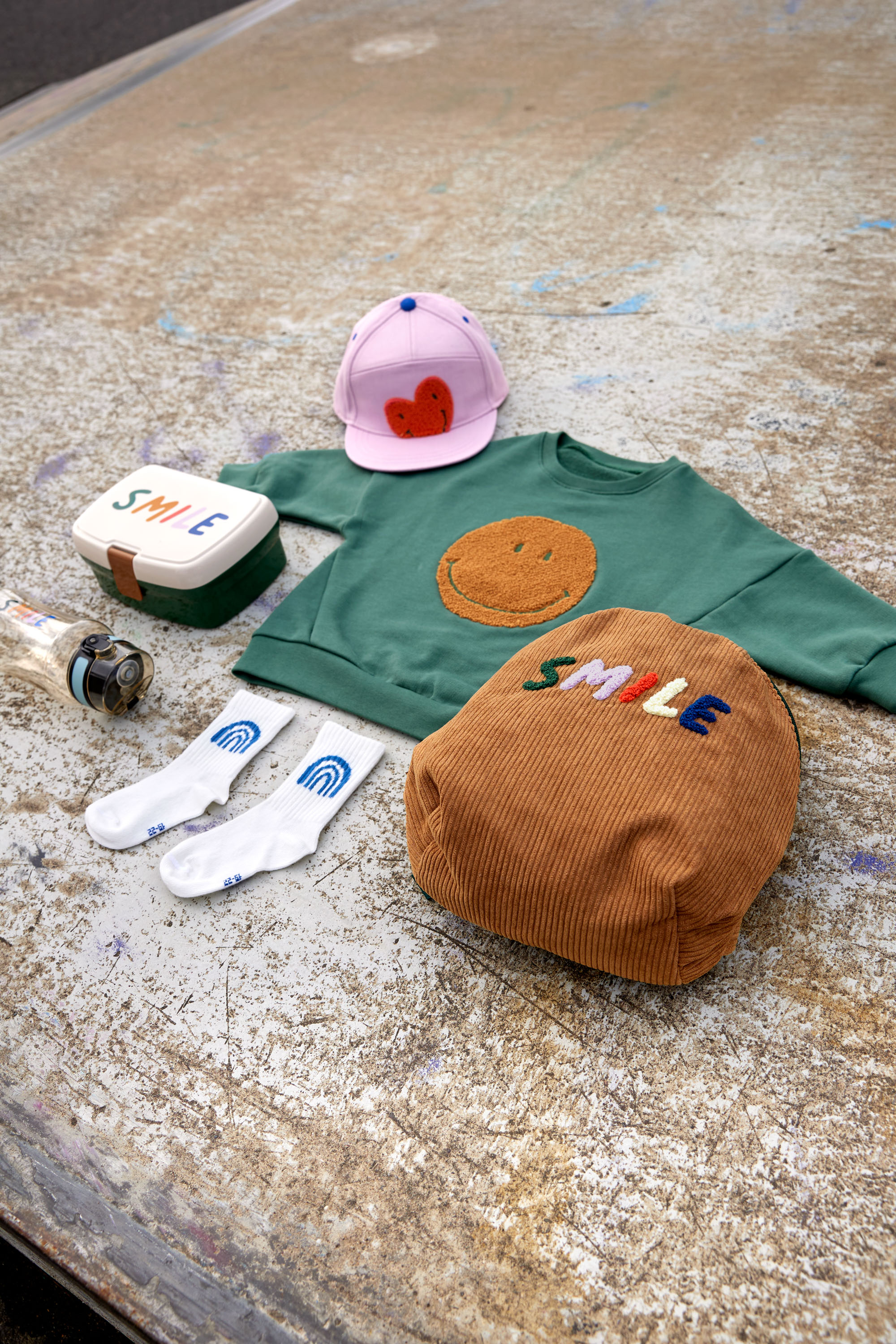 Lässig Kids Sweater GOTS Little Gang Smile ocea gree - 7