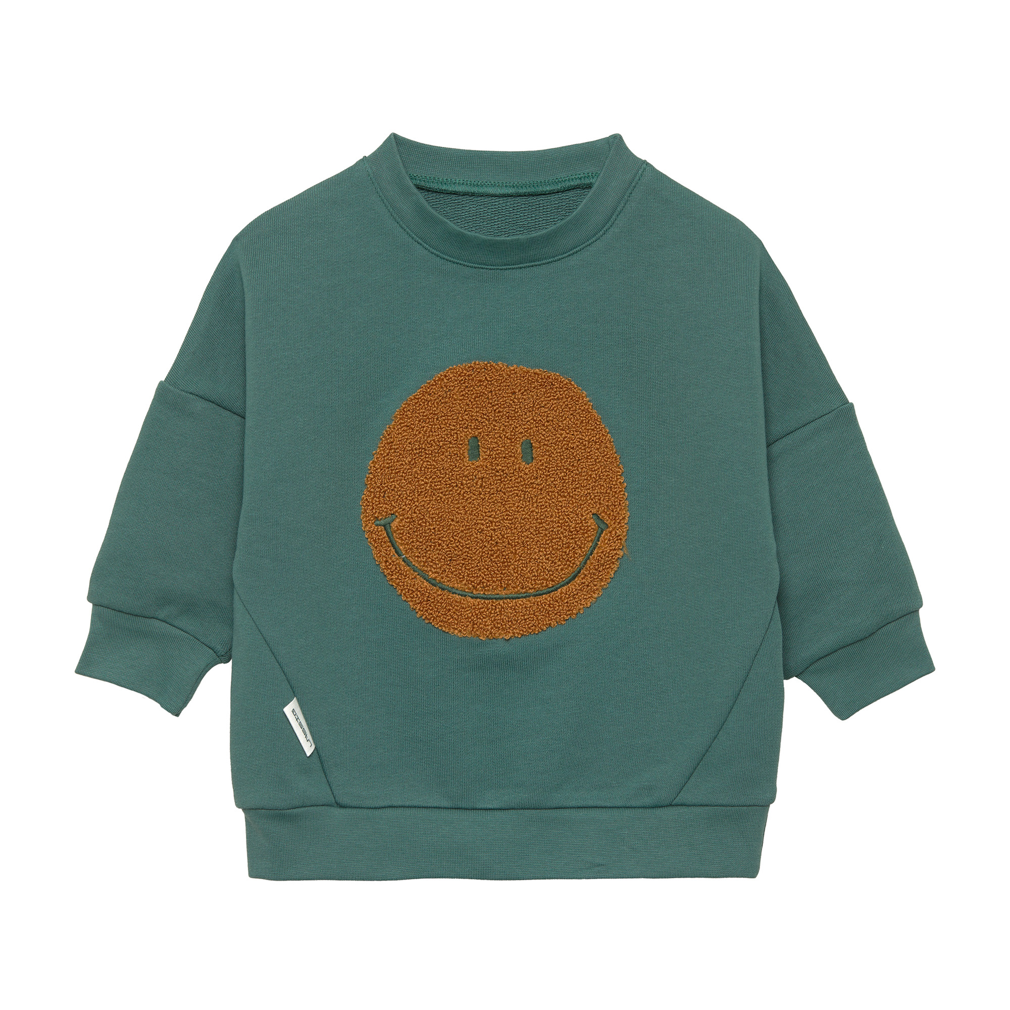 Lässig Kids Sweater GOTS Little Gang Smile ocea gree