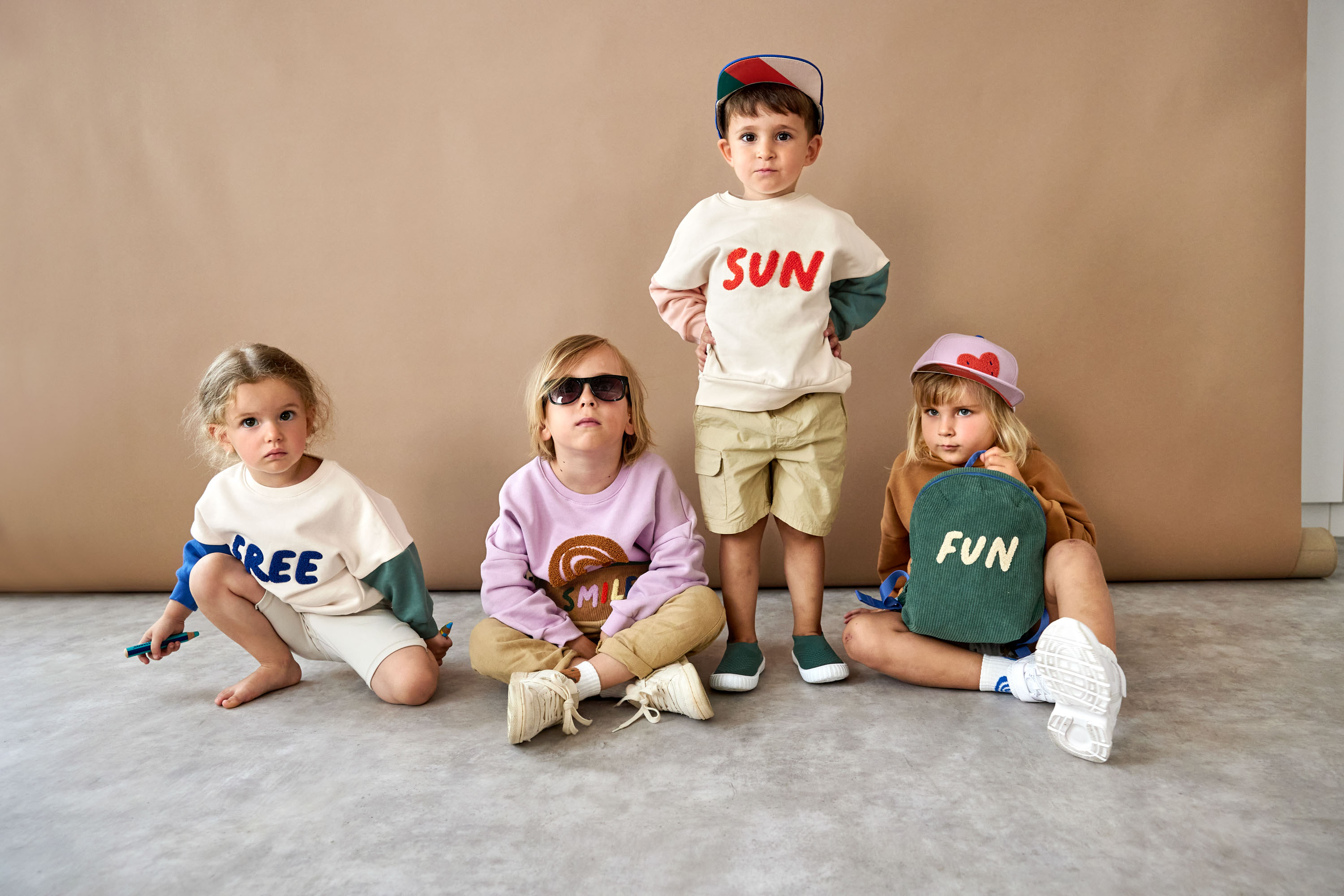 Lässig Kids Sweater GOTS Little Gang Sun milky - 7