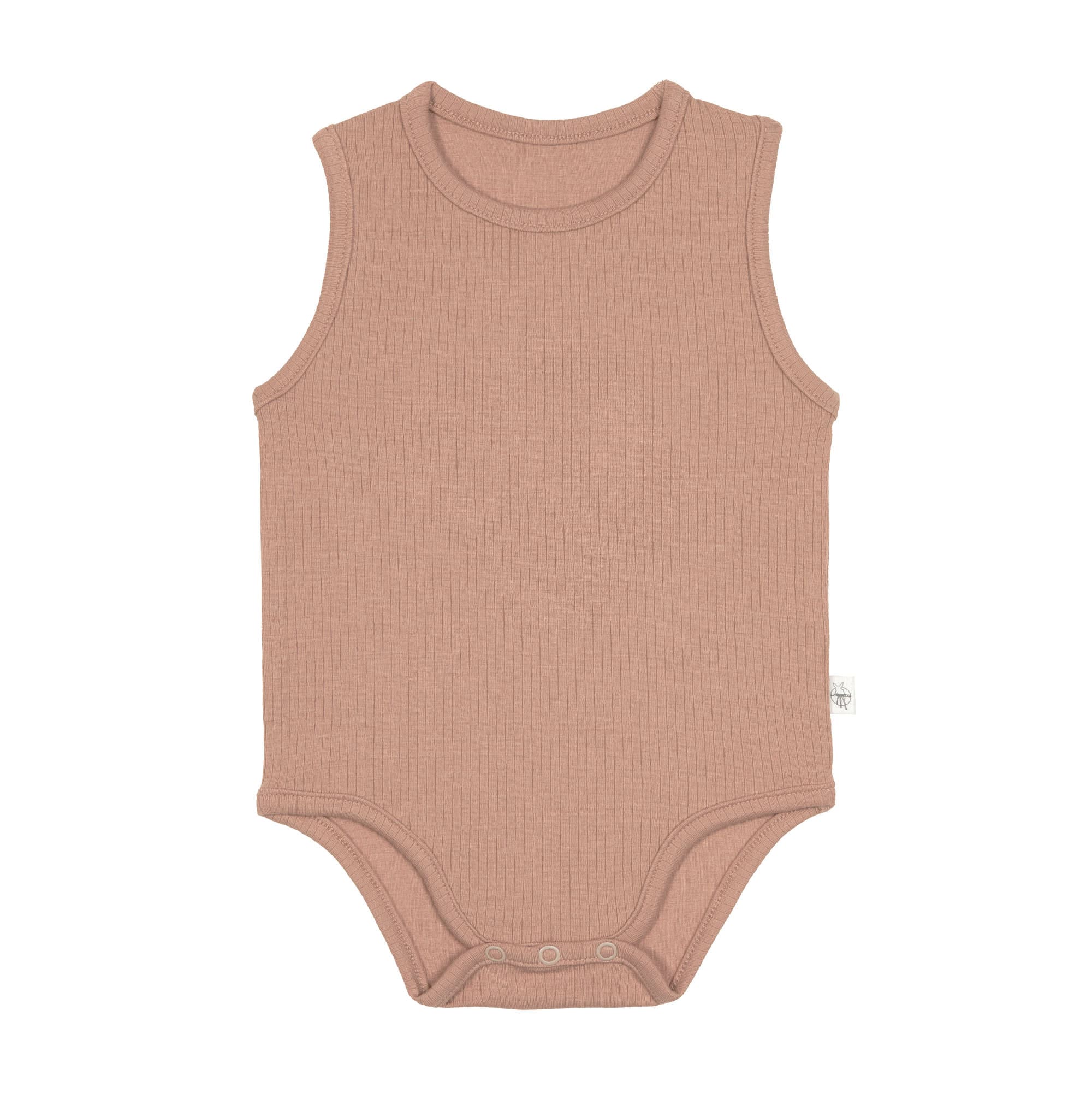 Lässig Sleeveless Body Lyocell Ribbed light brown