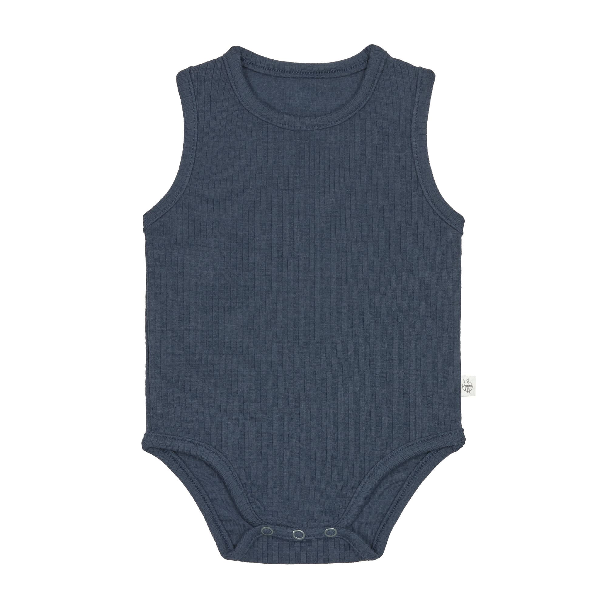 Lässig Sleeveless Body Lyocell Ribbed navy
