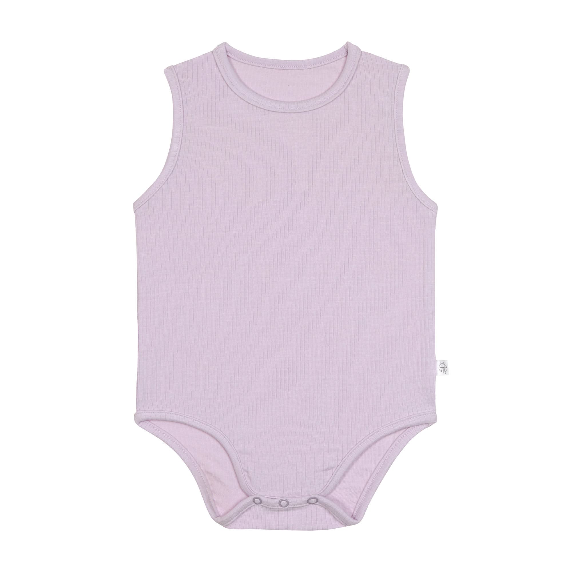 Lässig Sleeveless Body Lyocell Ribbed lavender