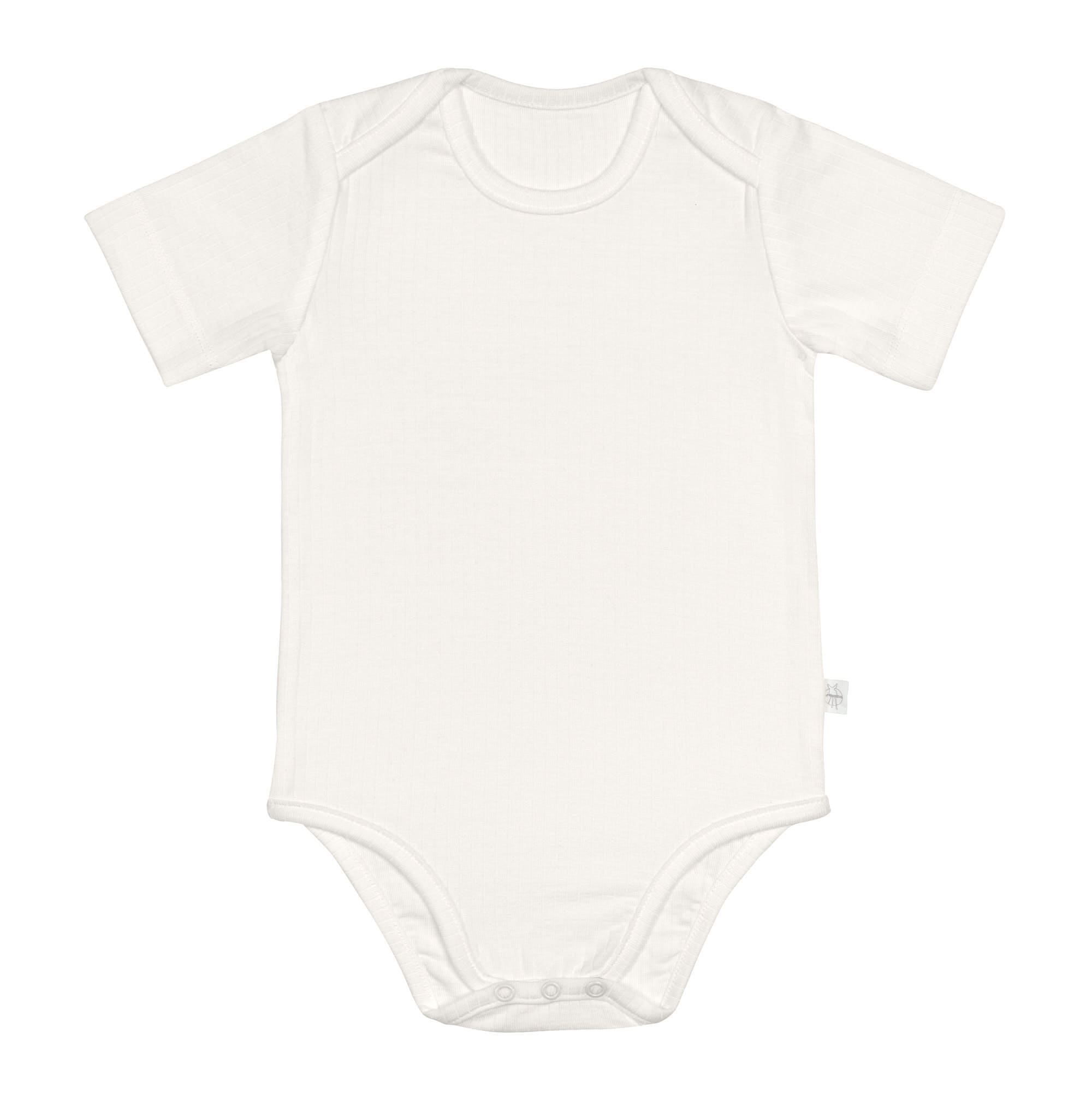 Lässig Short Sleeve Body Lyocell Ribbed milky