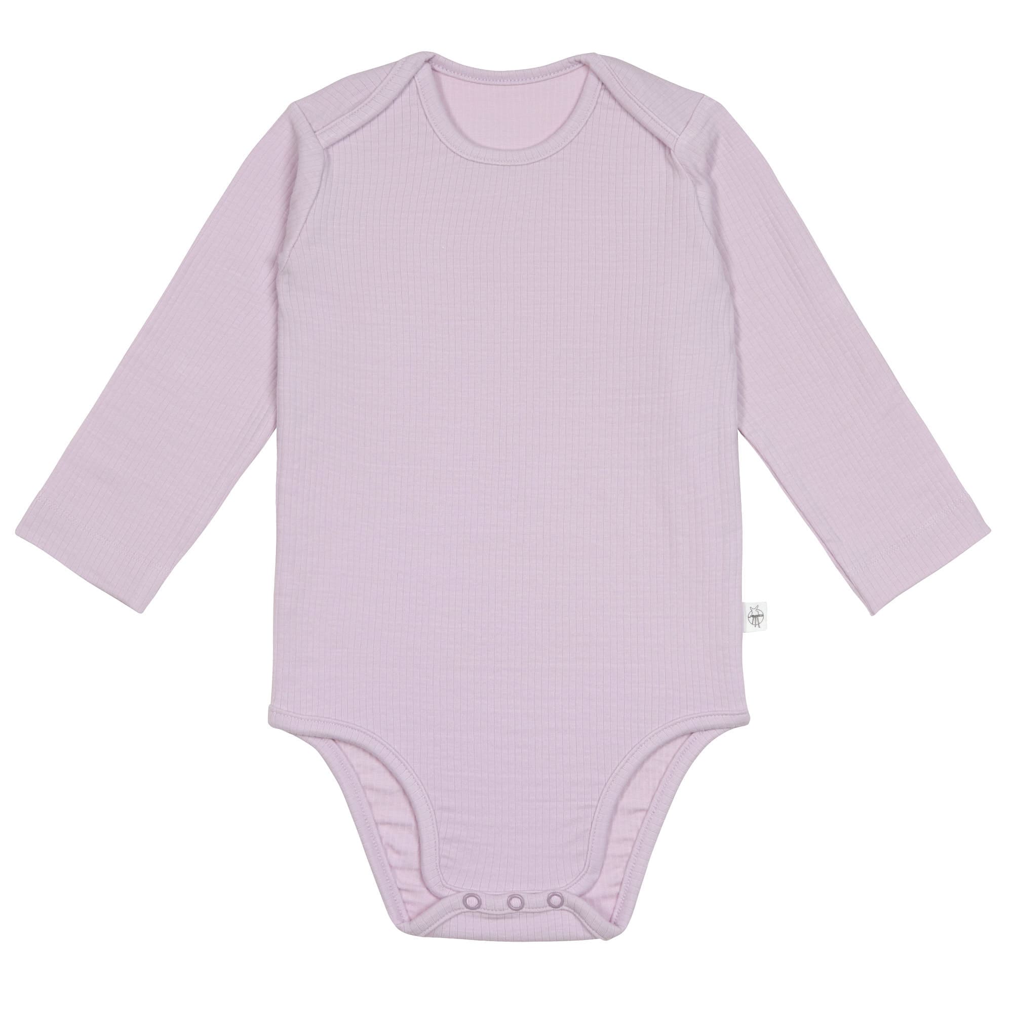 Lässig Long Sleeve Body Lyocell Ribbed lavender