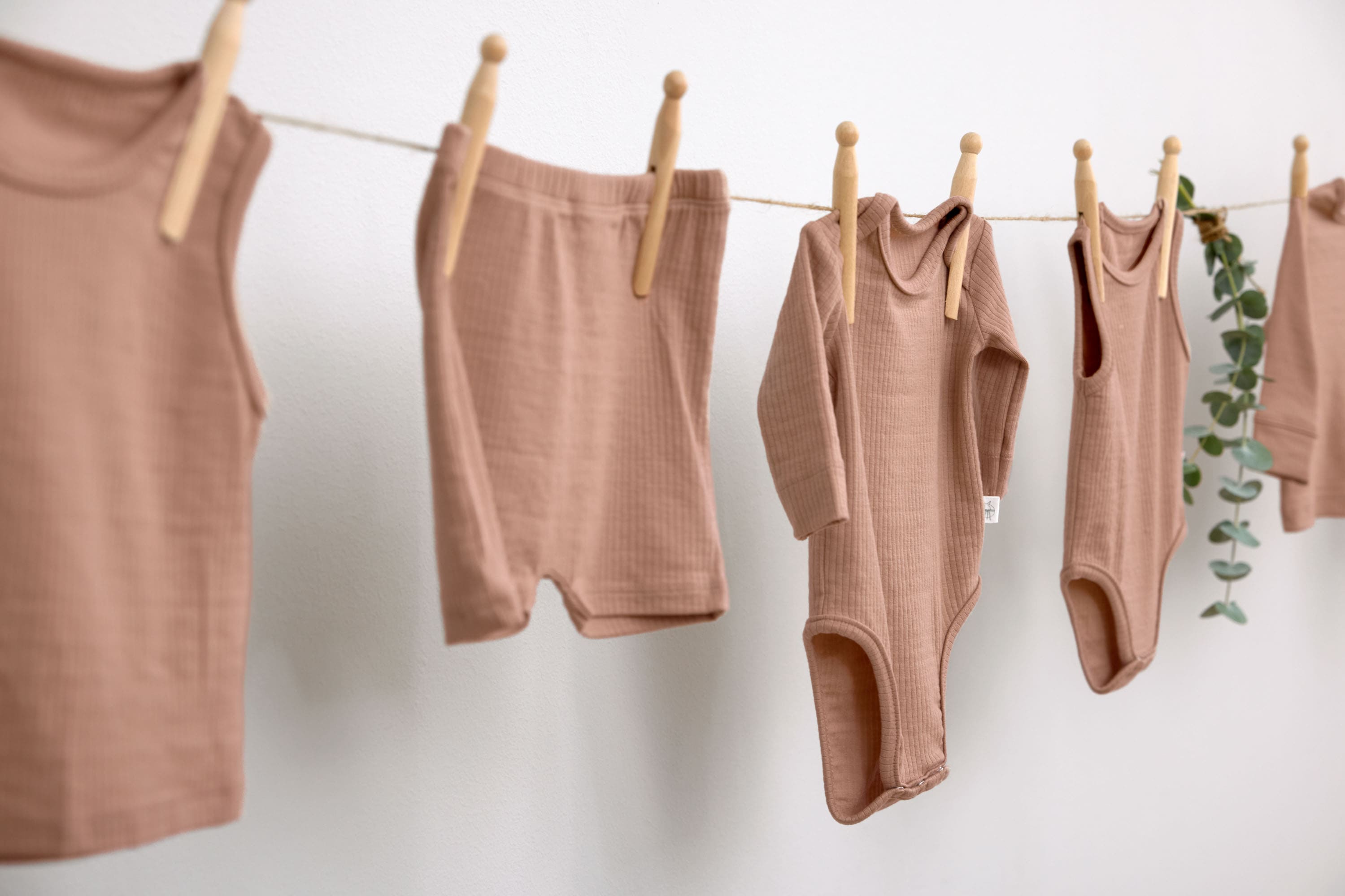 Lässig Sleeveless Set Lyocell Ribbed light brown - 2