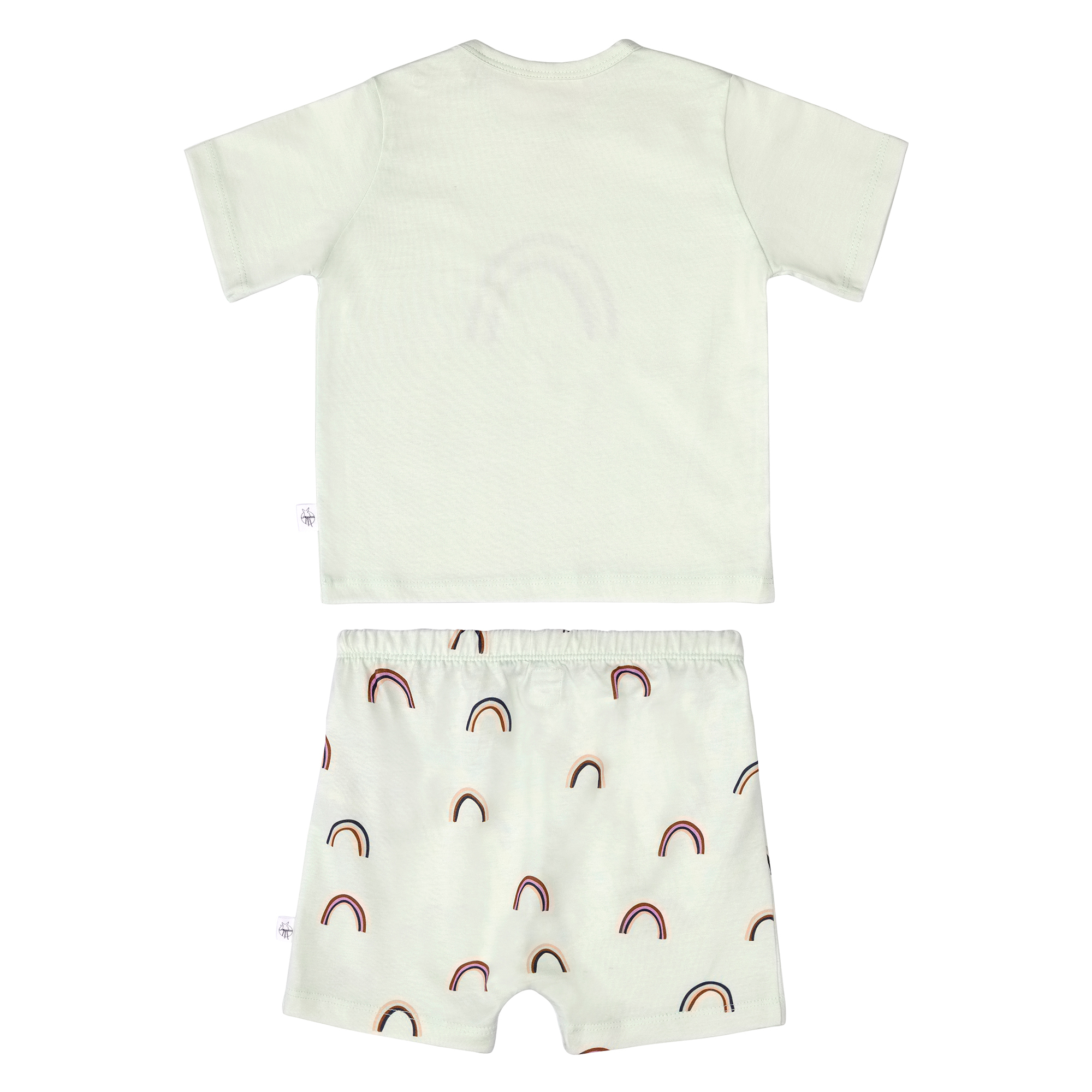 Lässig Short Sleeve Set GOTS Rainbow mint - 4