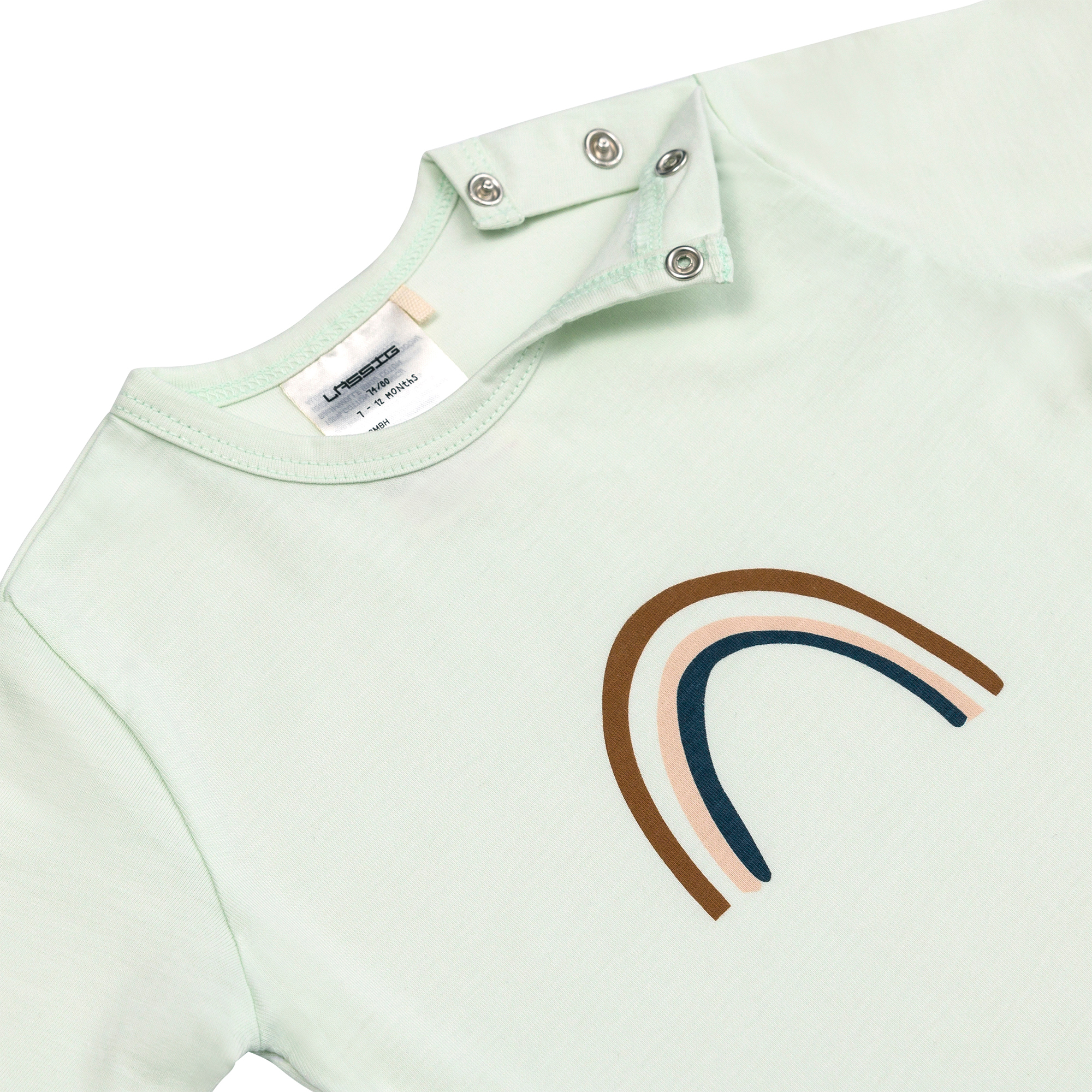 Lässig Short Sleeve Set GOTS Rainbow mint - 2