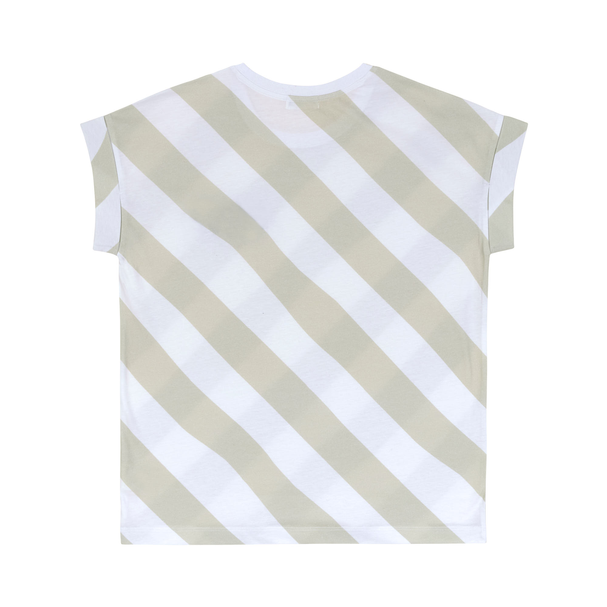 Lässig T-Shirt female GOTS Happy milky/light khaki S - 3