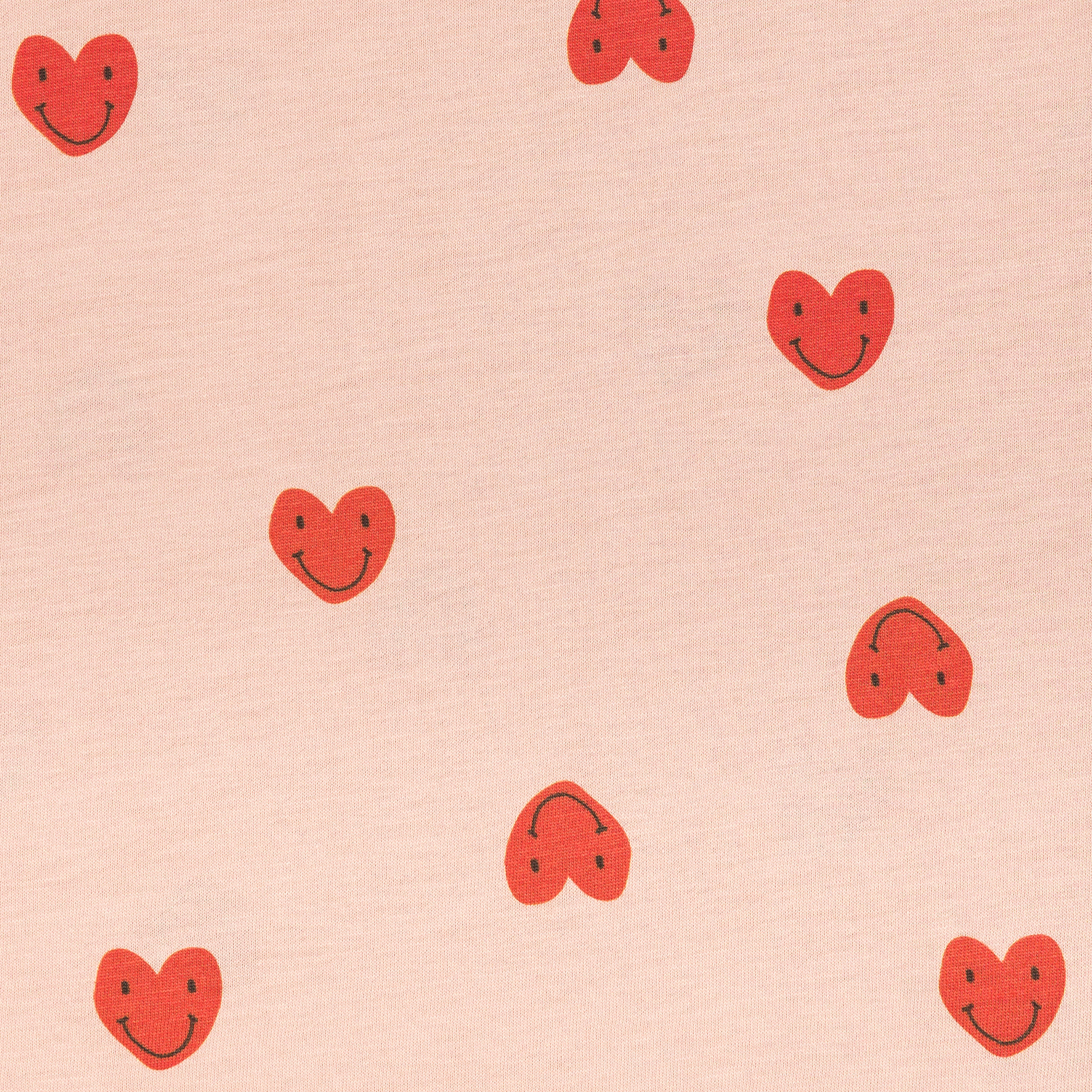 Lässig Short Sleeve Set GOTS Heart peach rose - 3