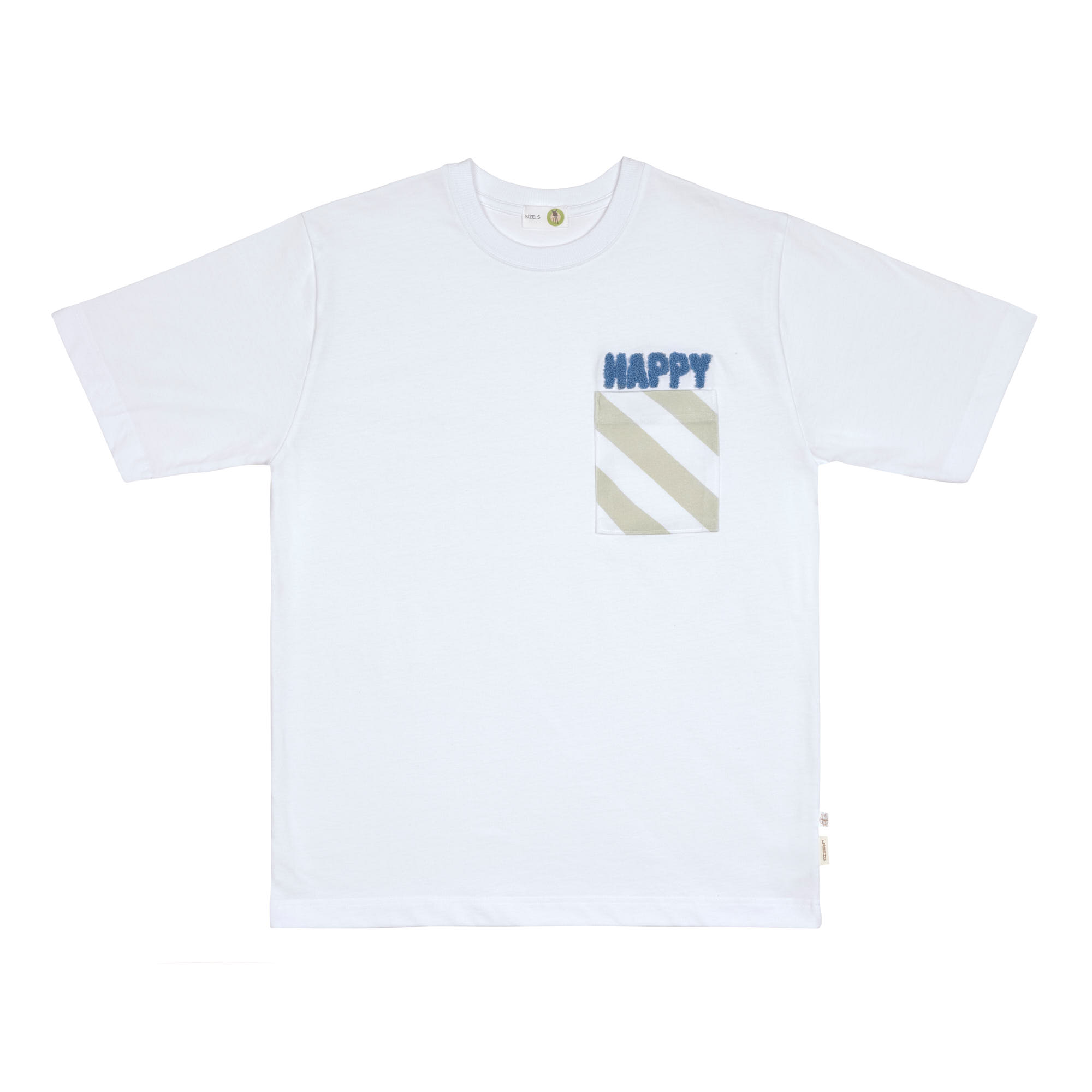 Lässig T-Shirt unisex GOTS Happy milky XL - 9