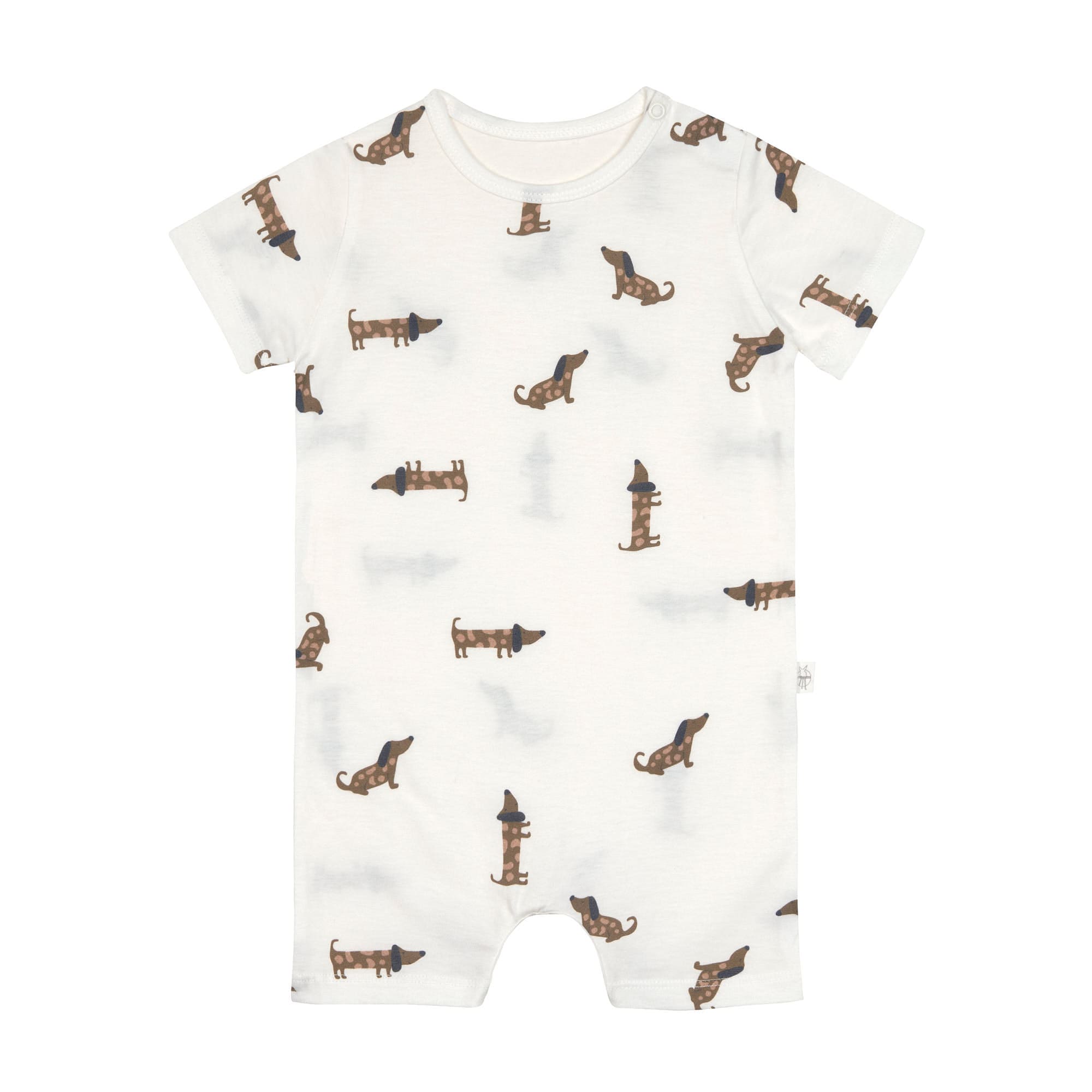 Lässig Playsuit GOTS Dog milky