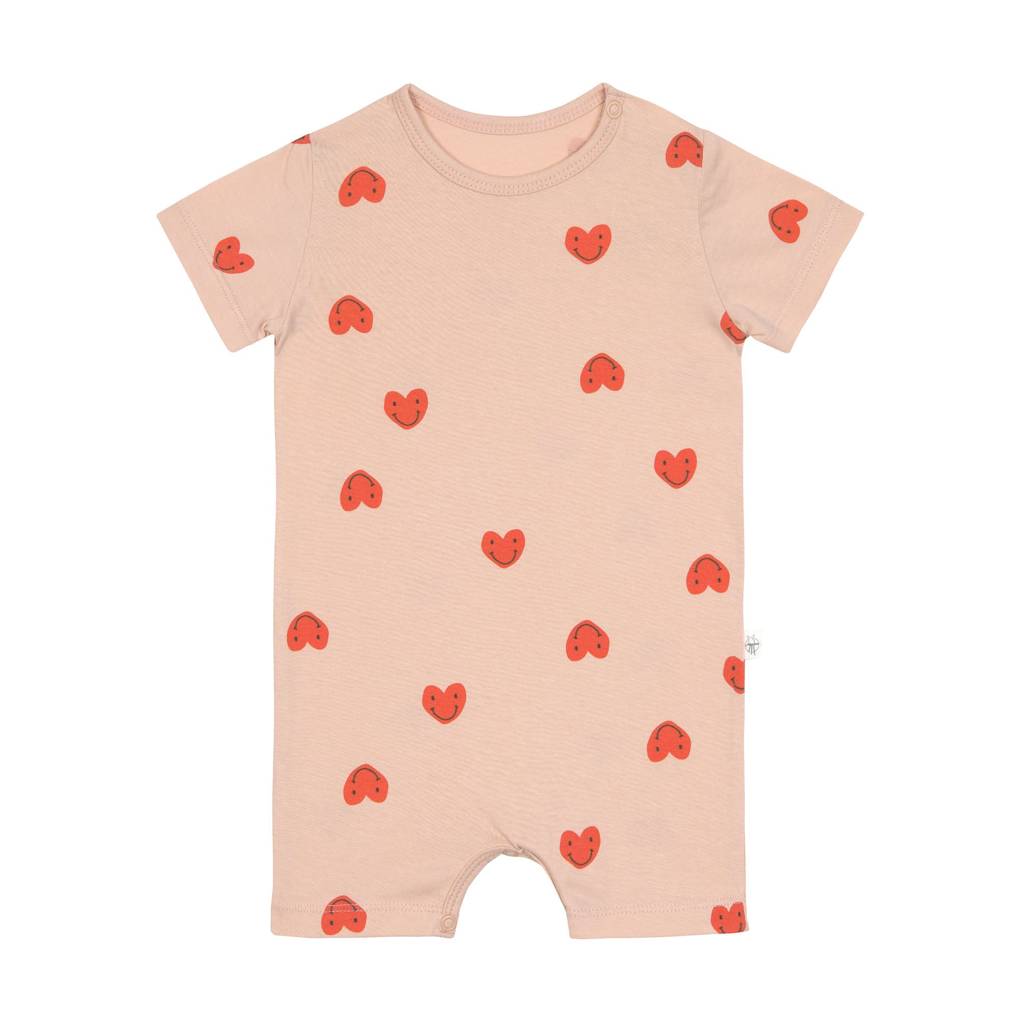 Lässig Playsuit GOTS Heart peach rose