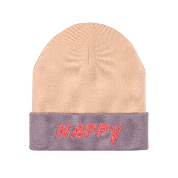 Lässig Merino Beanie Little Gang Happy li rose/lila