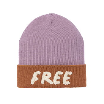 Lässig Merino Beanie Little Gang Free caramel/lilac