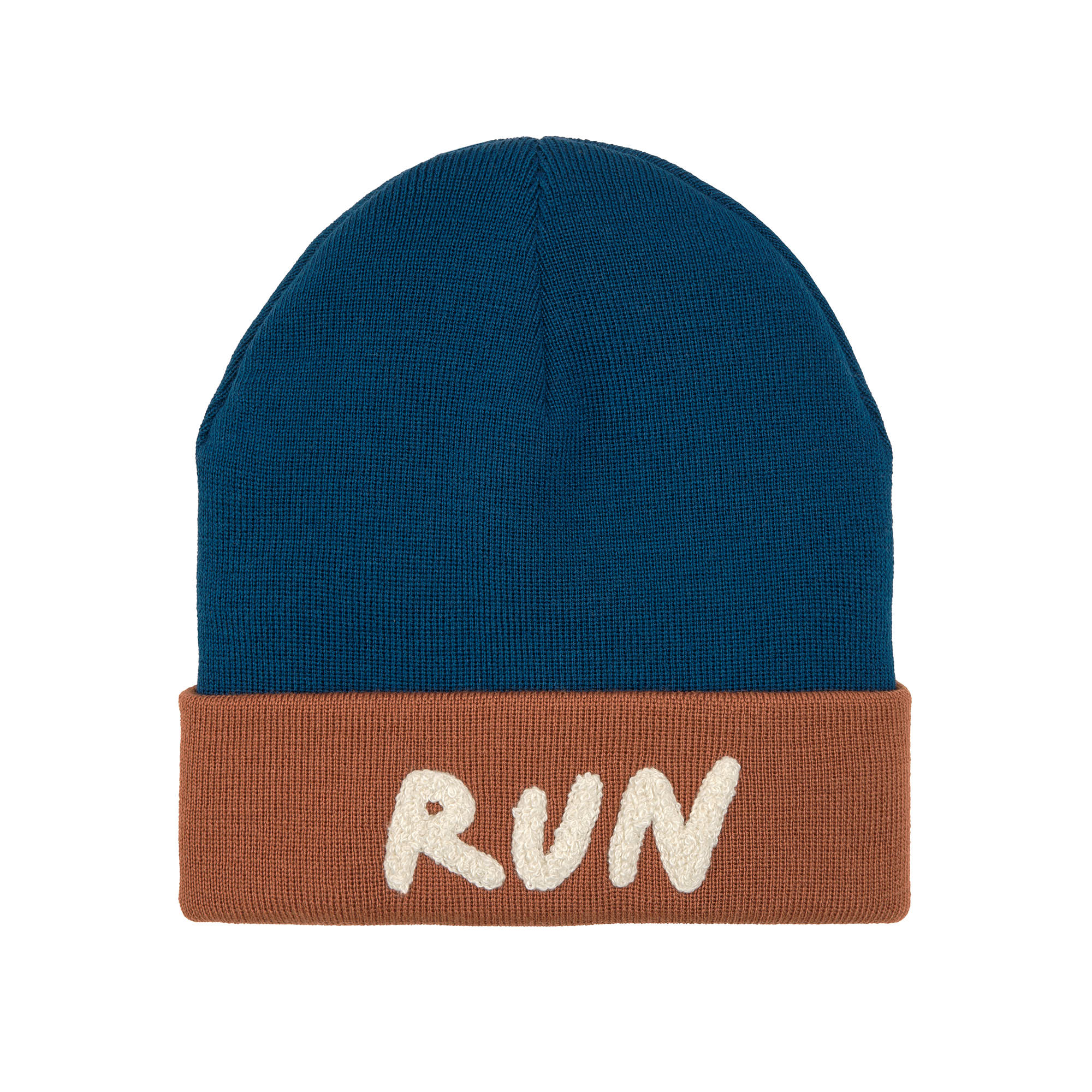 Lässig Merino Beanie Little Gang Run brown/blue