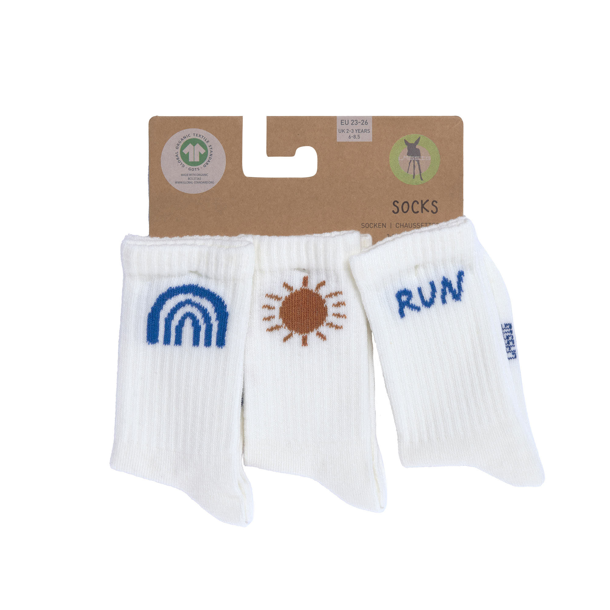 Lässig Tennis Socks 3 pcs GOTS Little Gang Run