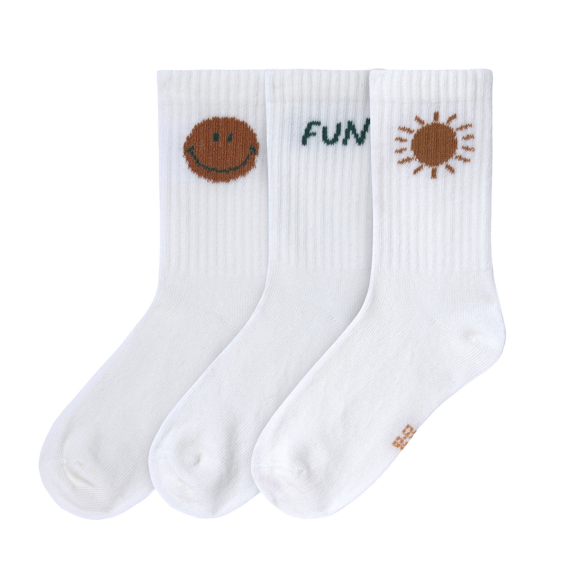 Lässig Tennis Socks 3 pcs GOTS Little Gang Fun - 2