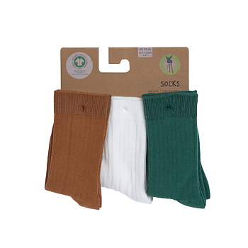 Lässig Ribbed Socks 5 GOTS Little Gang gree/mil/car