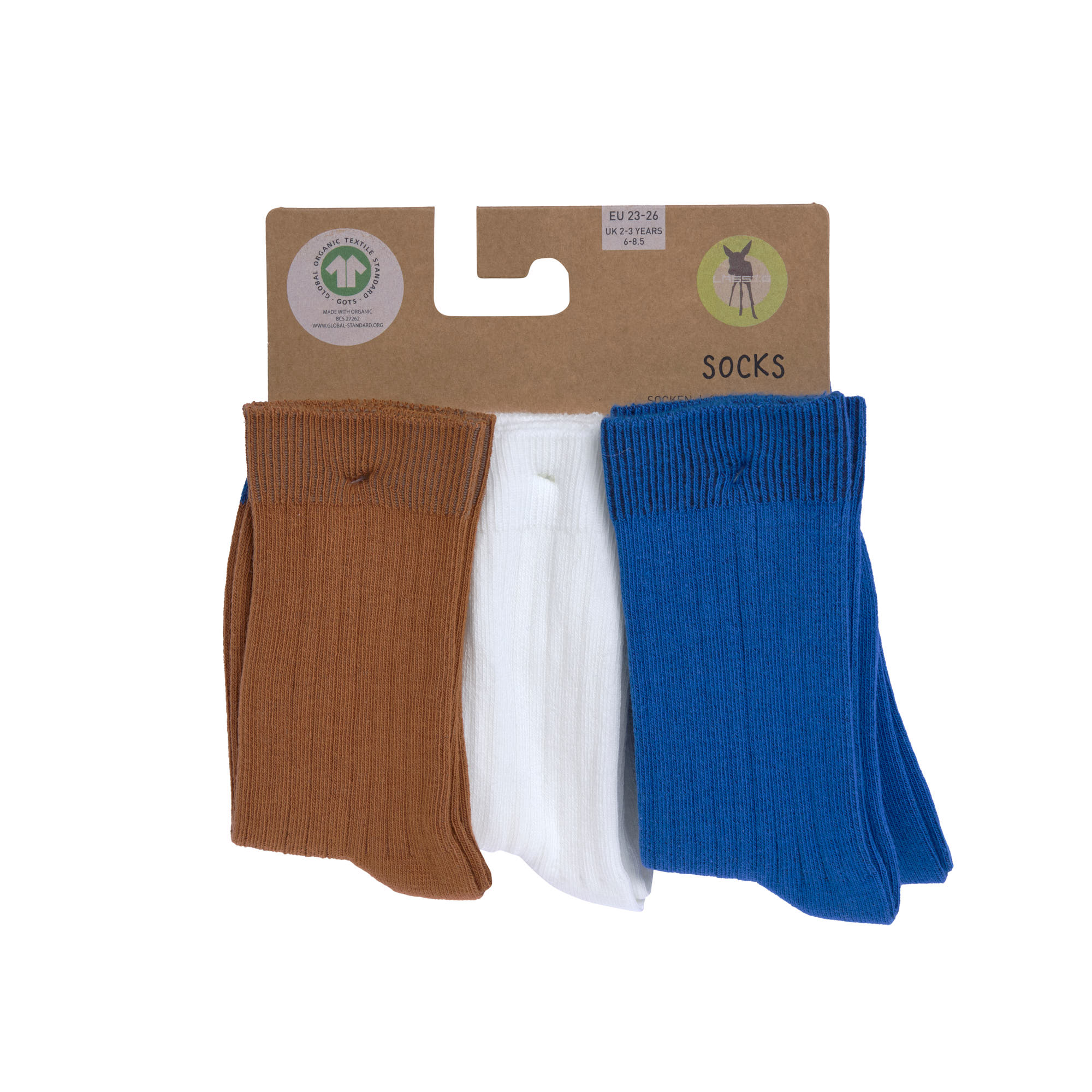 Lässig Ribbed Socks 5 GOTS Little Gang blue/mil/car