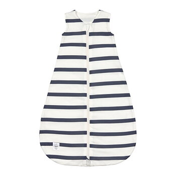 Lässig Sleeping Bag Jersey GOTS Striped milky/navy