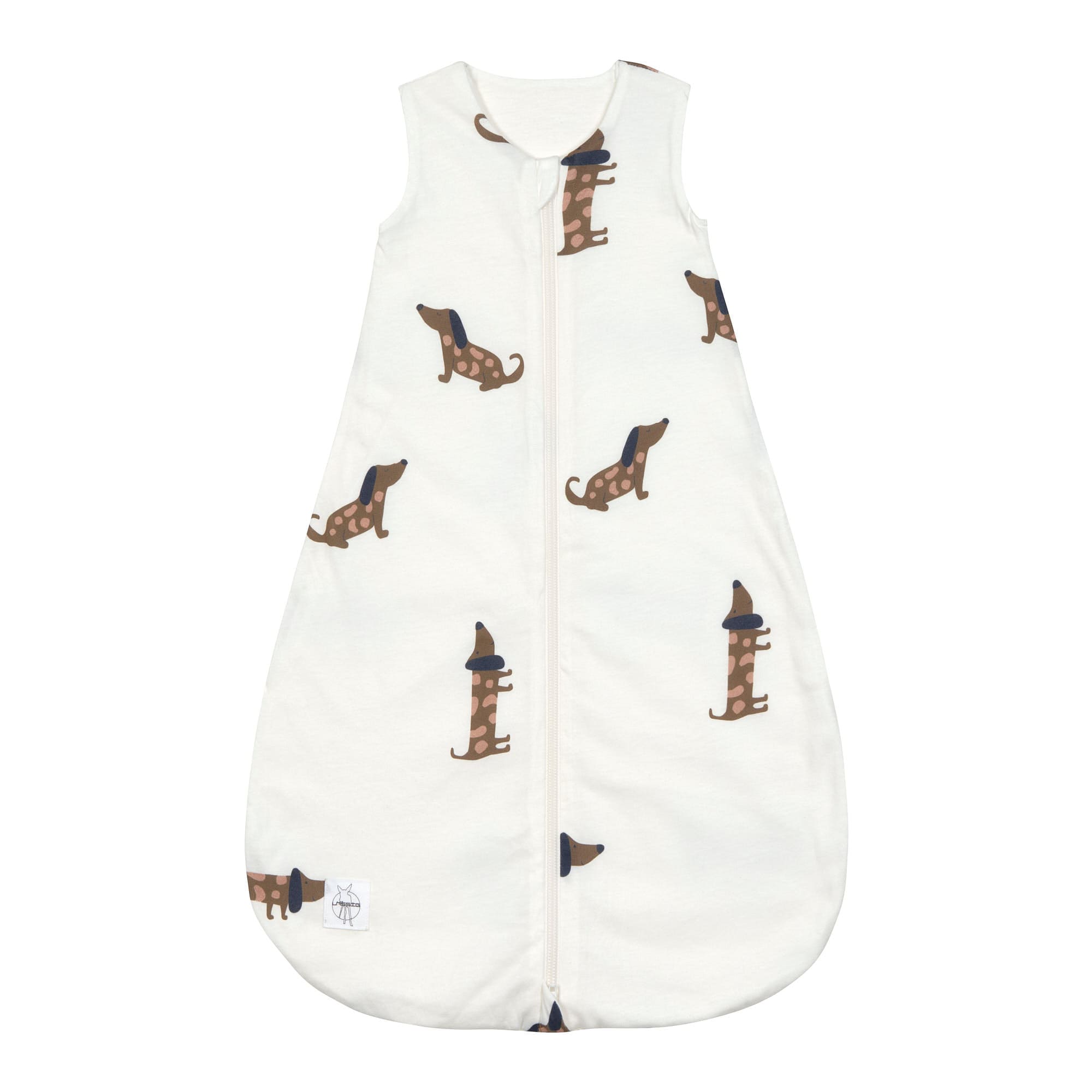 Lässig Sleeping Bag Jersey GOTS Dog milky