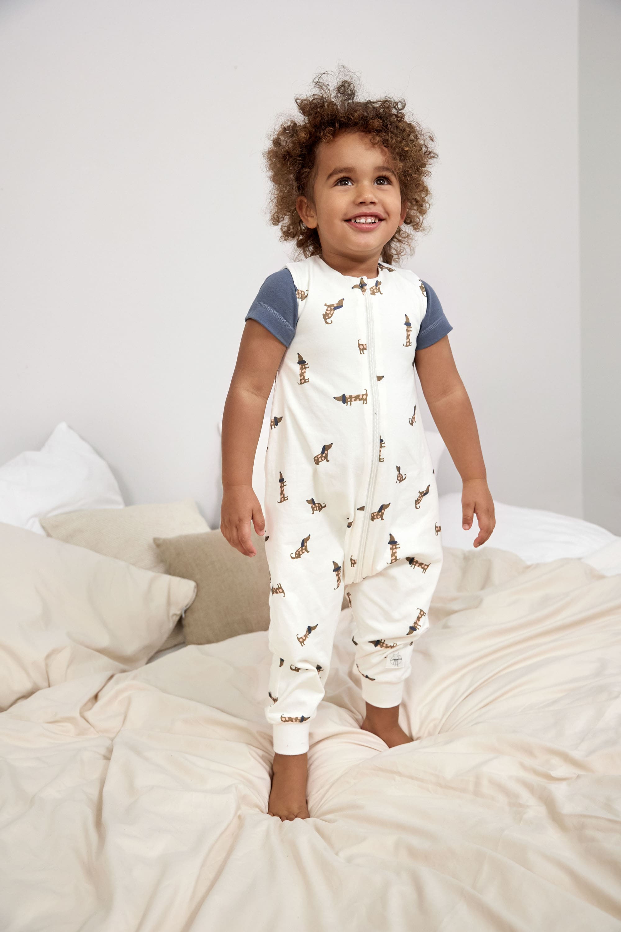 Lässig Sleeping Jumper Jersey GOTS Dog milky - 2