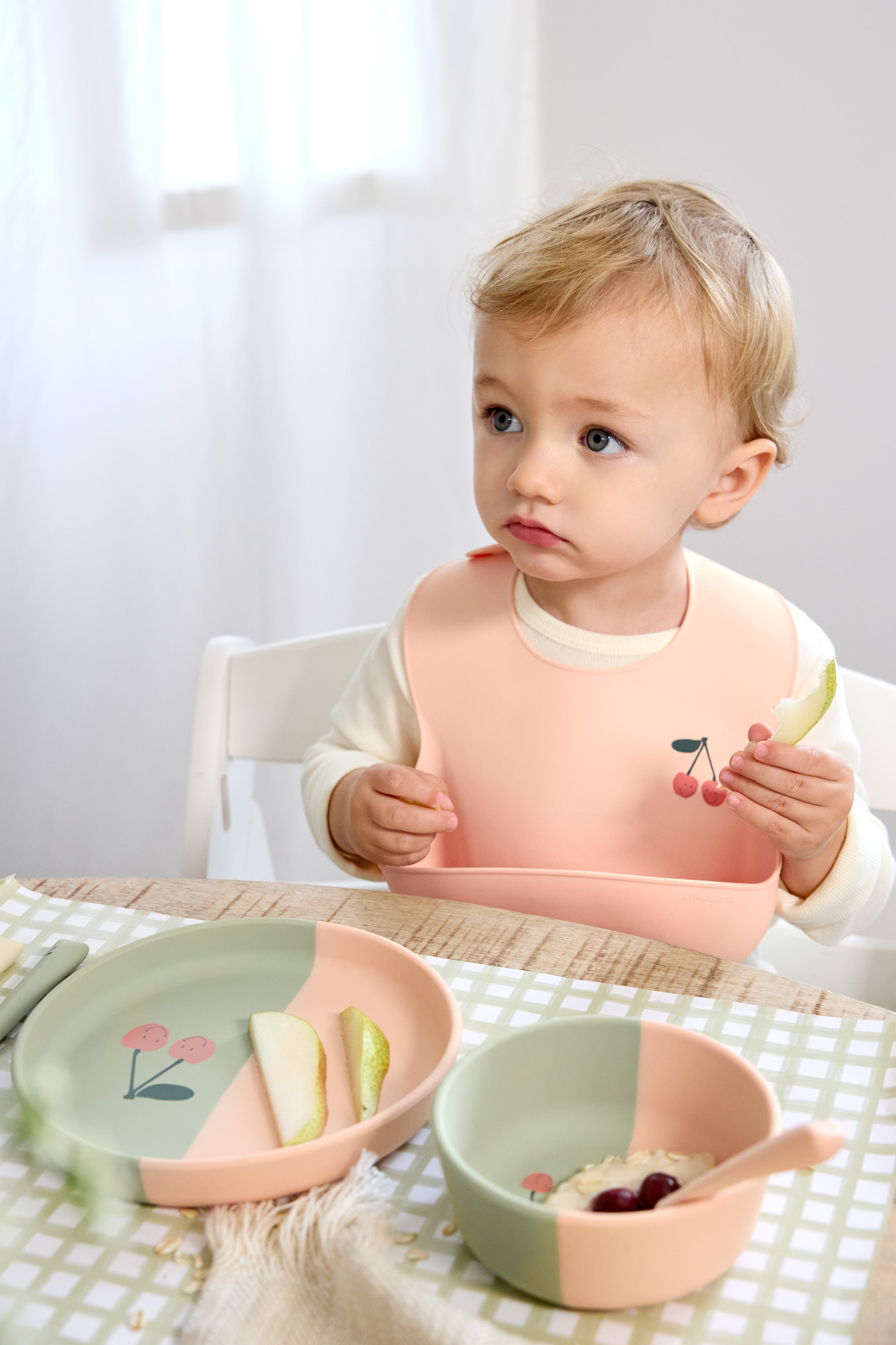 Lässig Silicone Bib Happy Fruits Cherry - 7
