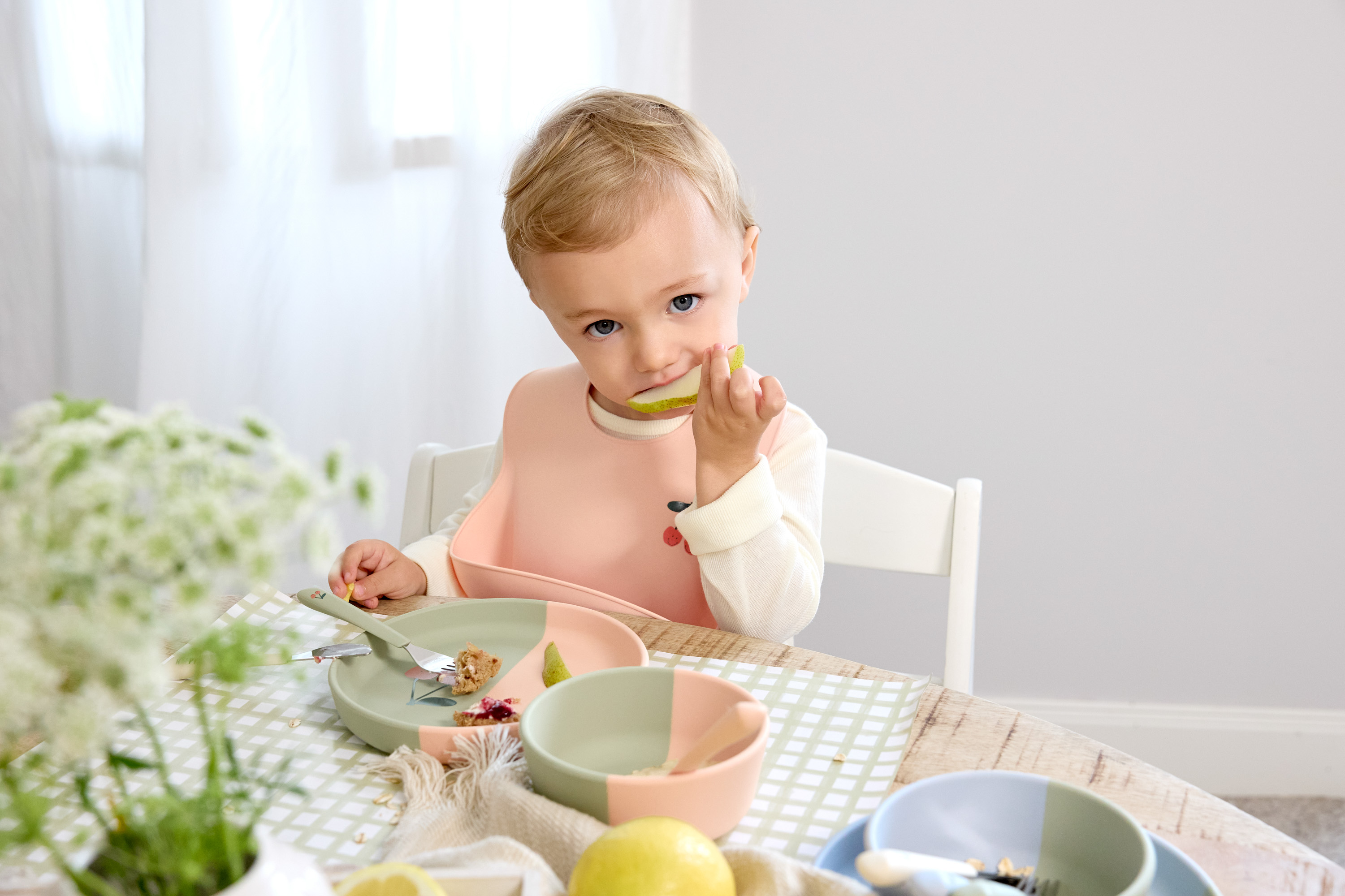 Lässig Silicone Bib Happy Fruits Cherry - 2