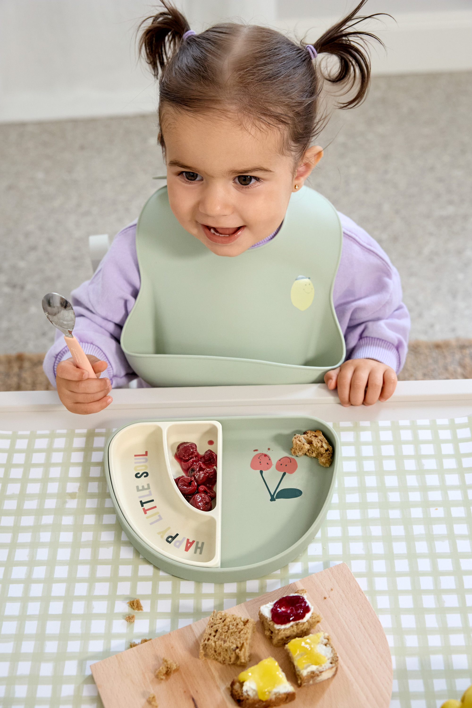 Lässig Silicone Bib Happy Fruits Lemon - 4