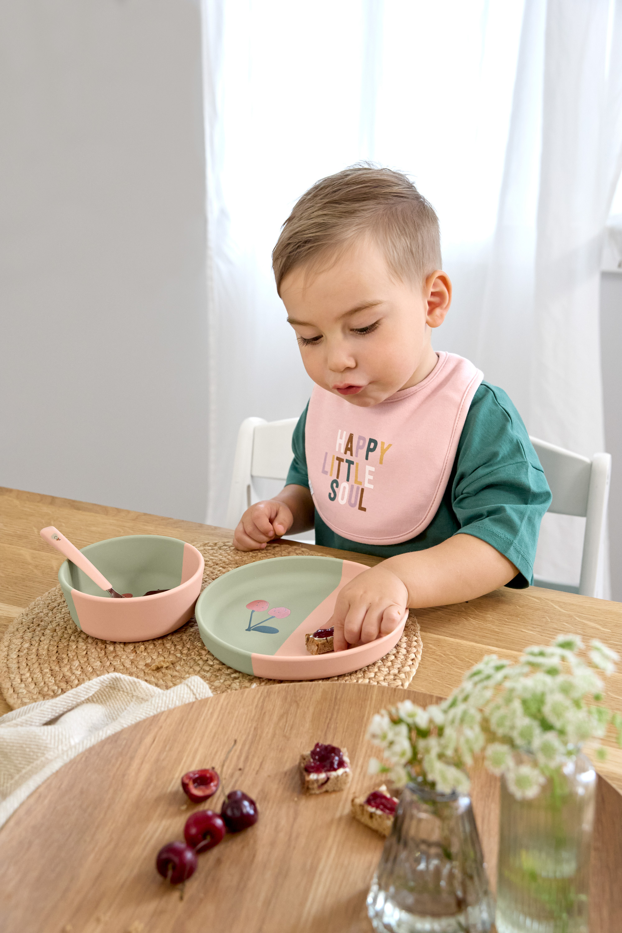 Lässig Silicone Bowl Happy Fruits Cherry - 5