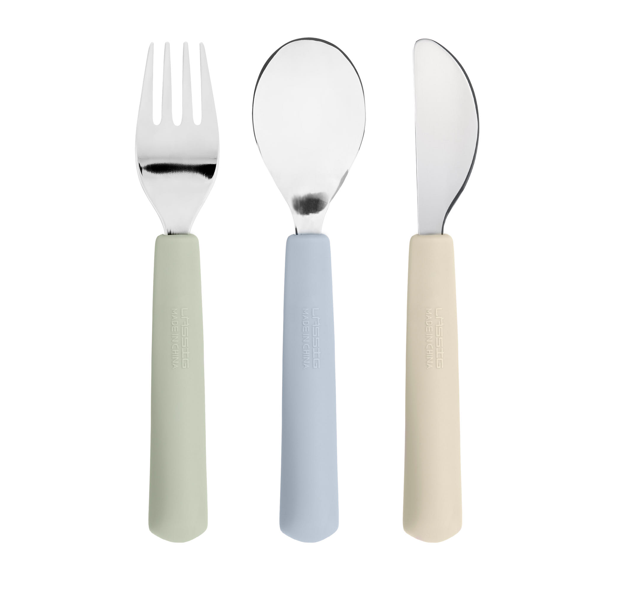 Lässig Cutlery w. Silicone Handle 3pc Happy Fruits Lemon - 3