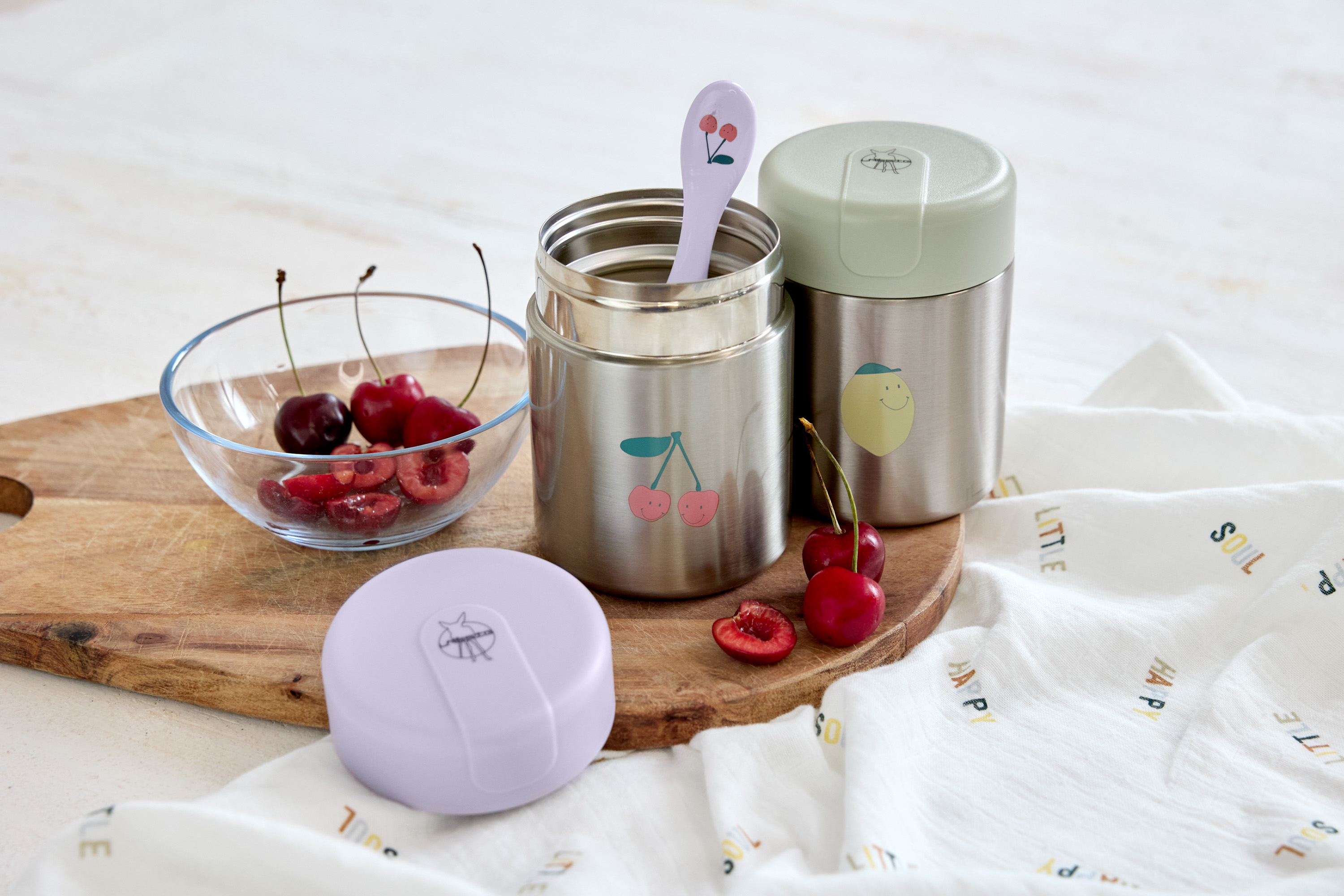 Lässig Food Jar Happy Fruits Cherry - 2