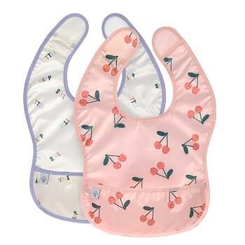 Lässig Lightweight Bib 2 pcs Happy Fruits Cherry