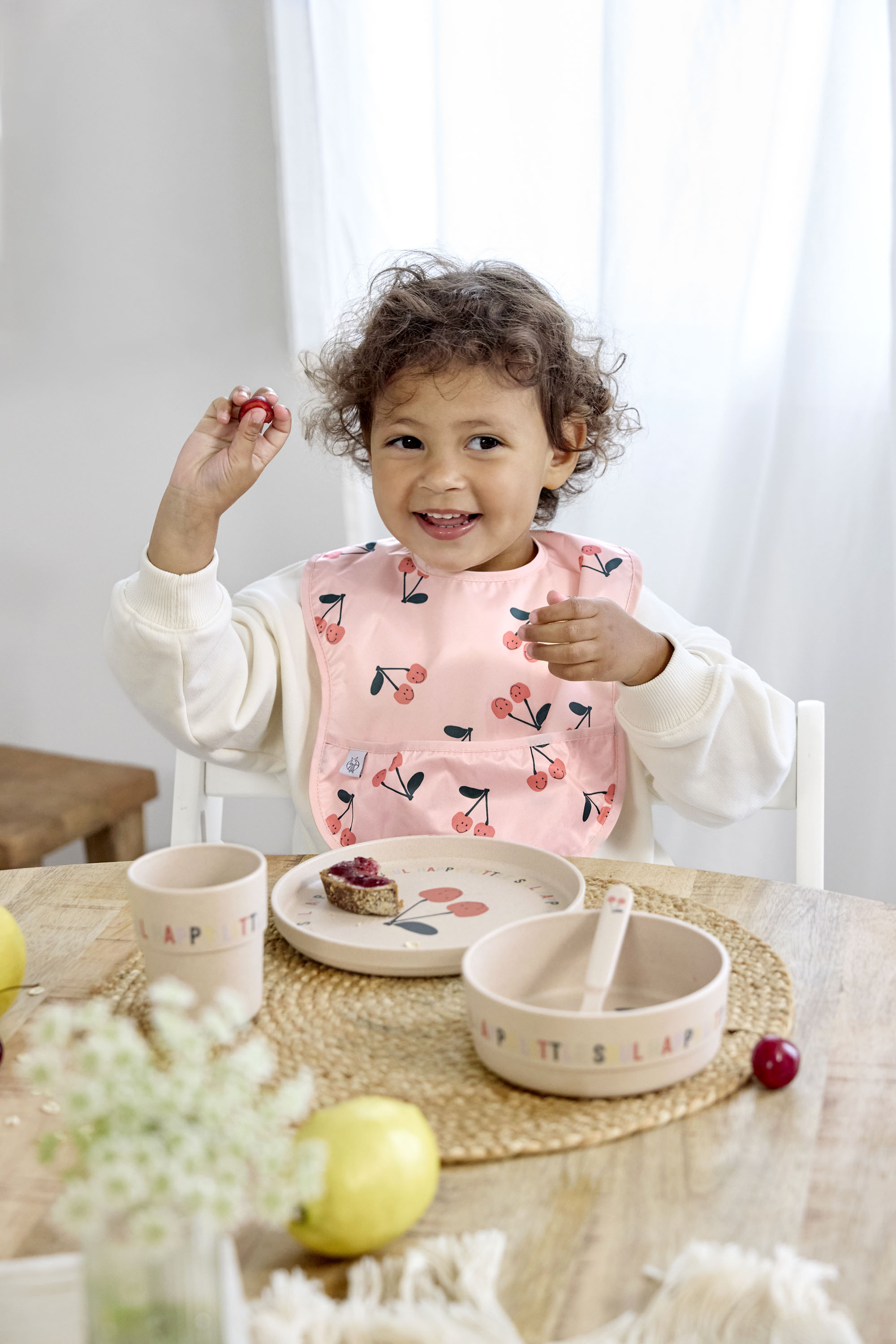 Lässig Lightweight Bib 2 pcs Happy Fruits Cherry - 9