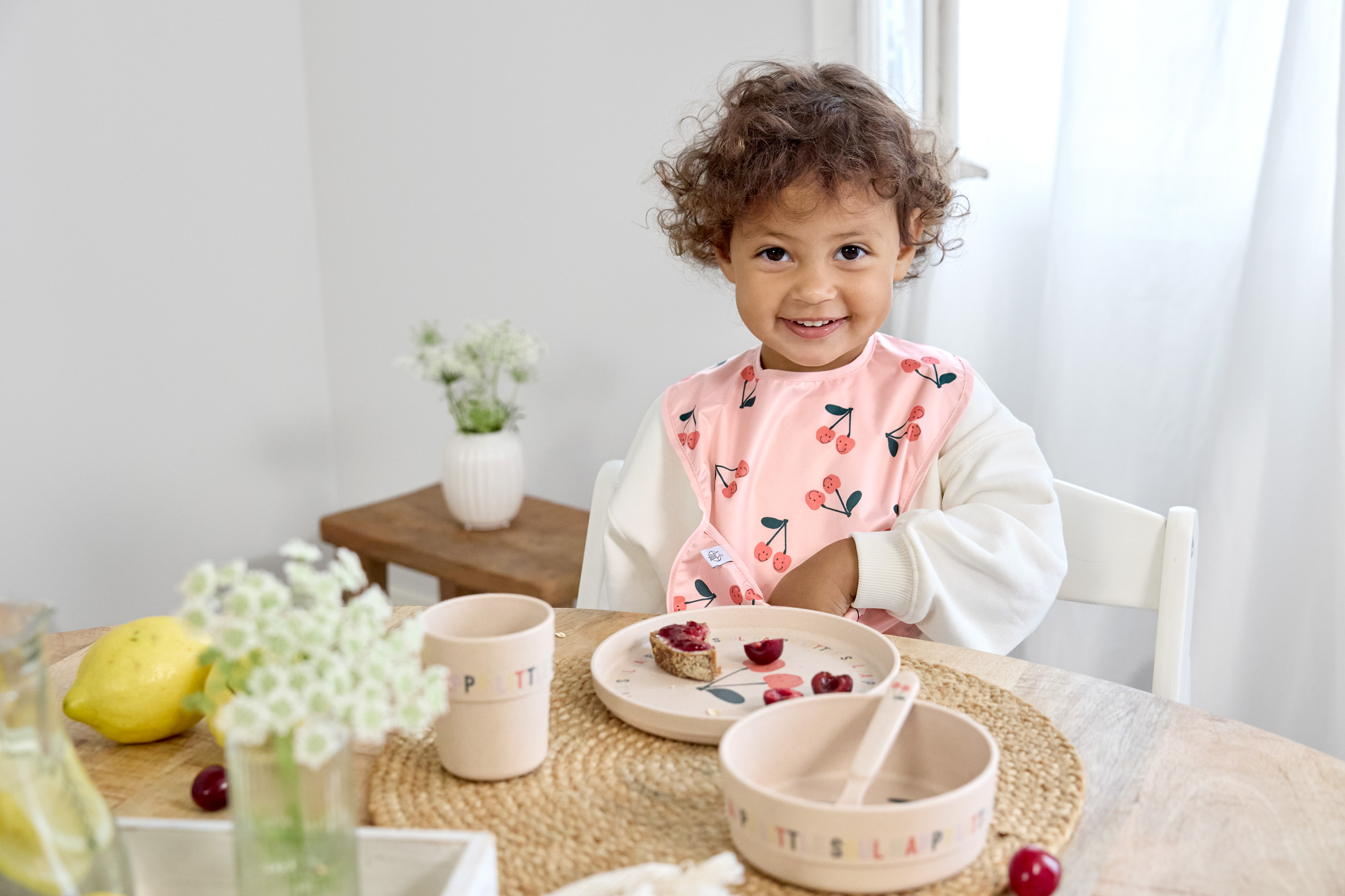 Lässig Lightweight Bib 2 pcs Happy Fruits Cherry - 2