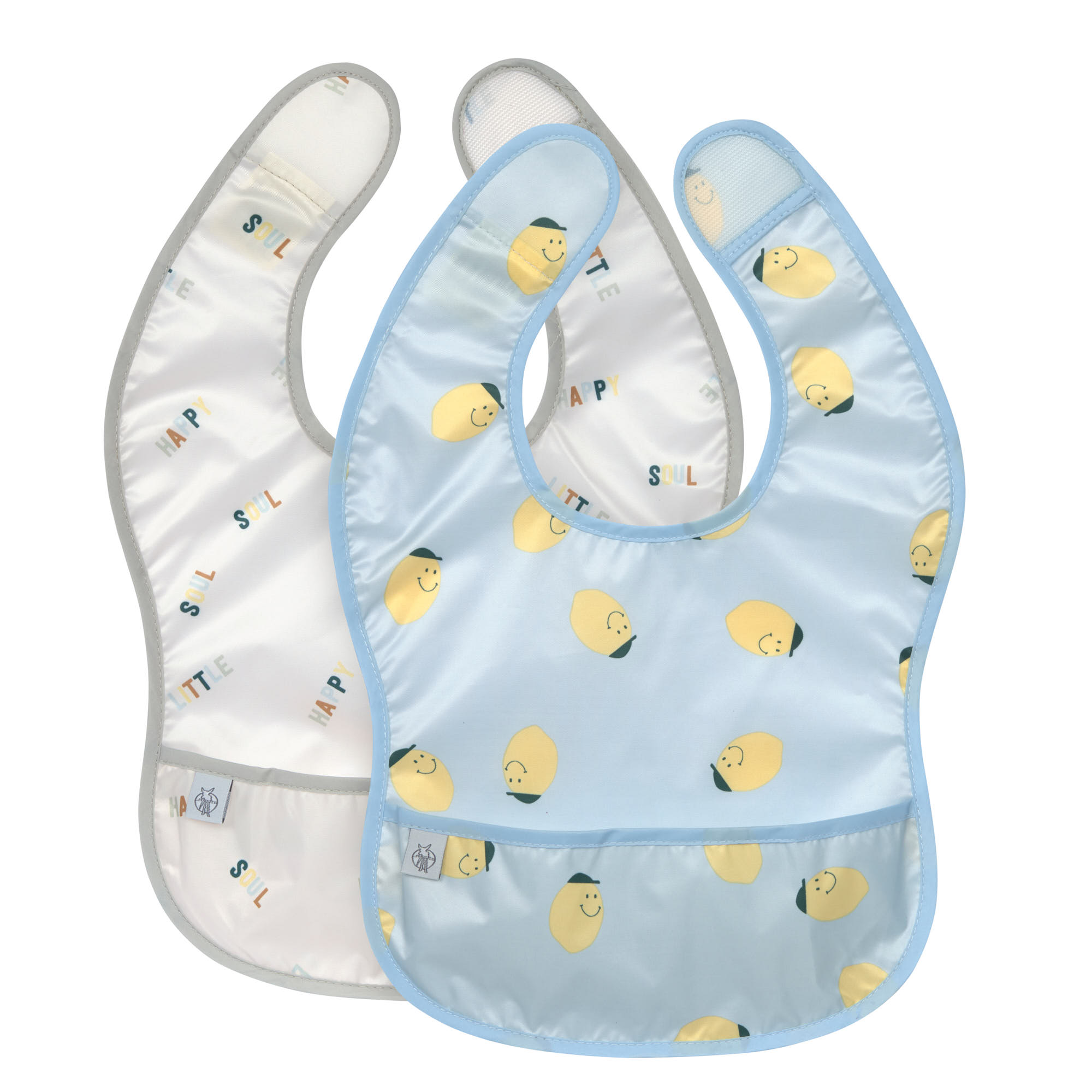 Lässig Lightweight Bib 2 pcs Happy Fruit Lemon