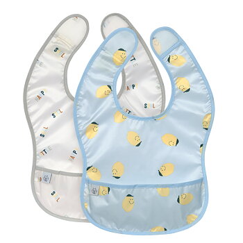 Lässig Lightweight Bib 2 pcs Happy Fruit Lemon